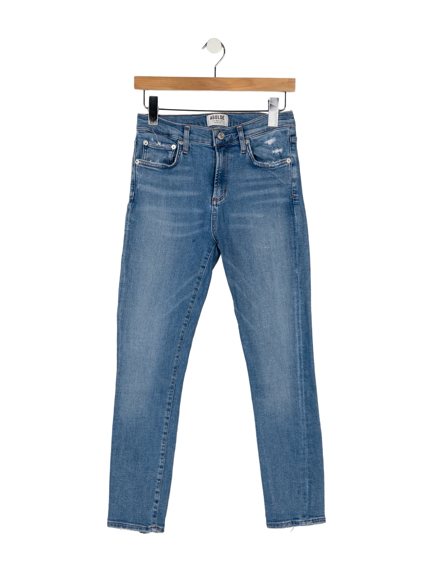 AGOLDE Mid-Rise Skinny Leg Jeans