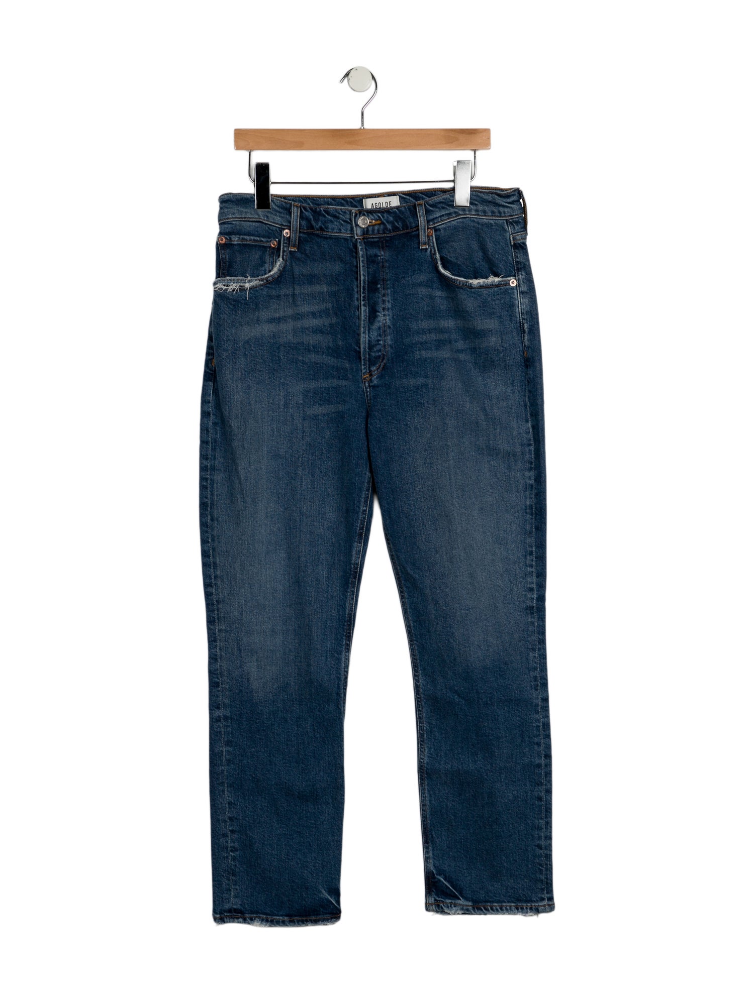 AGOLDE High-Rise Straight Leg Jeans