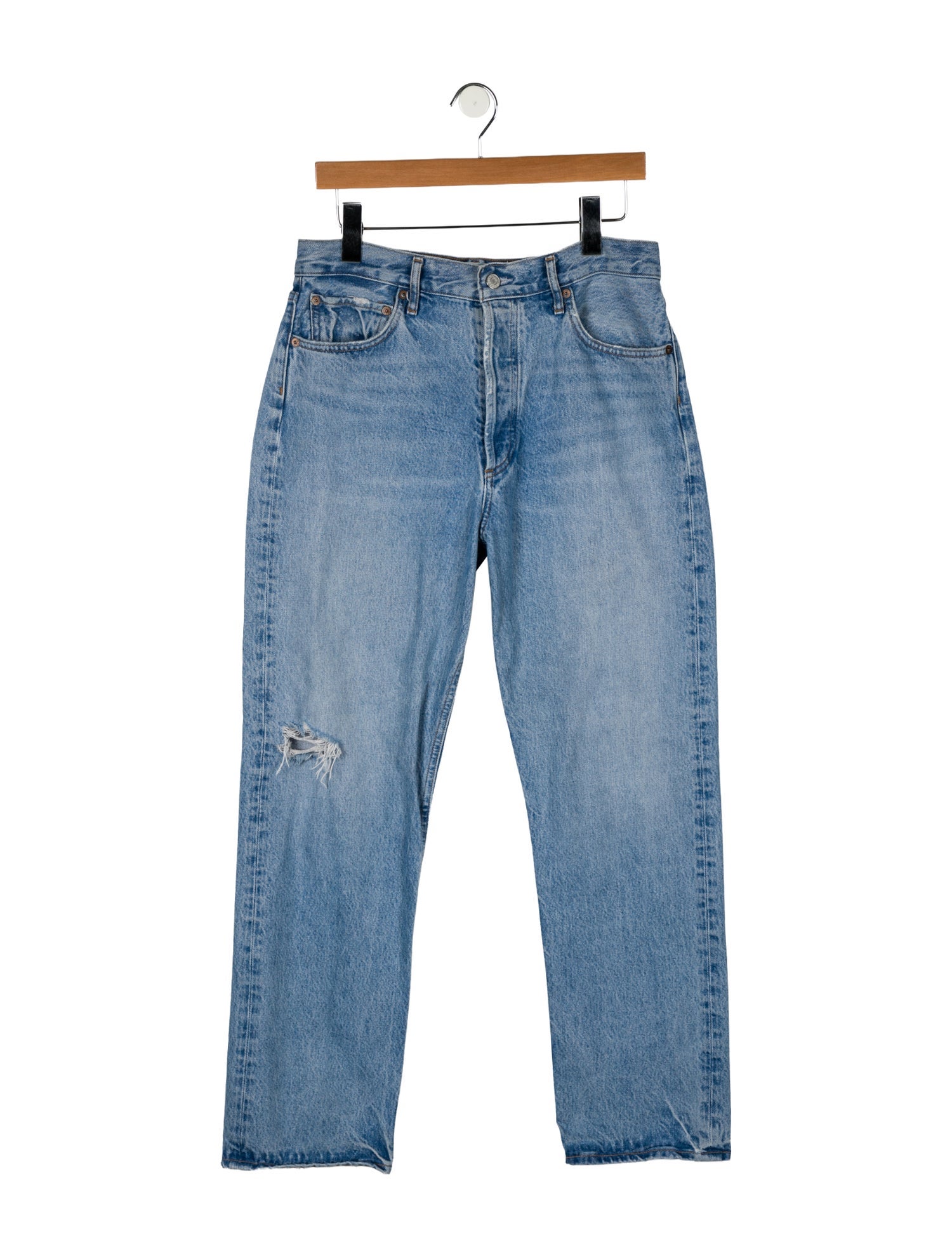 AGOLDE High-Rise Straight Leg Jeans