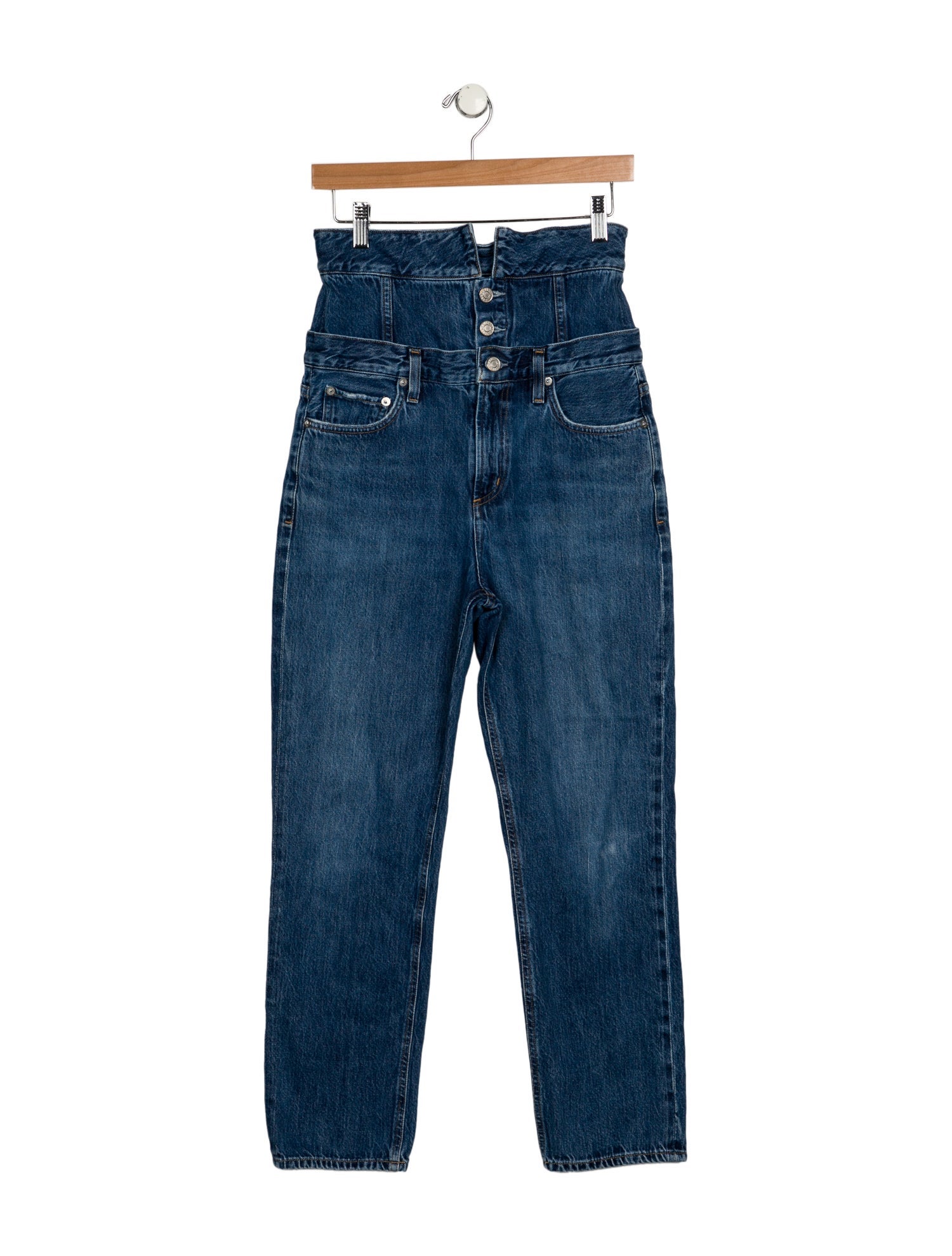 AGOLDE High-Rise Straight Leg Jeans
