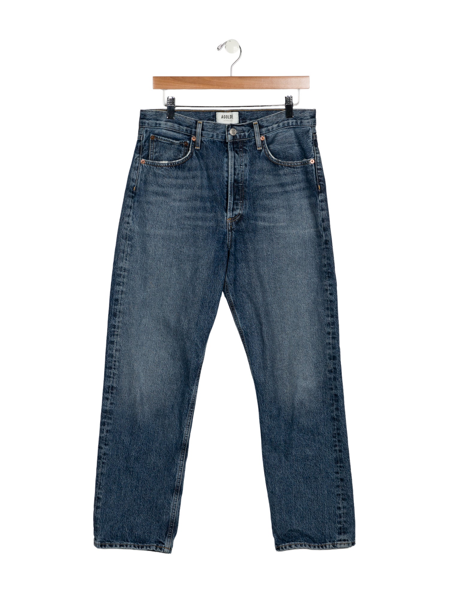 AGOLDE High-Rise Straight Leg Jeans