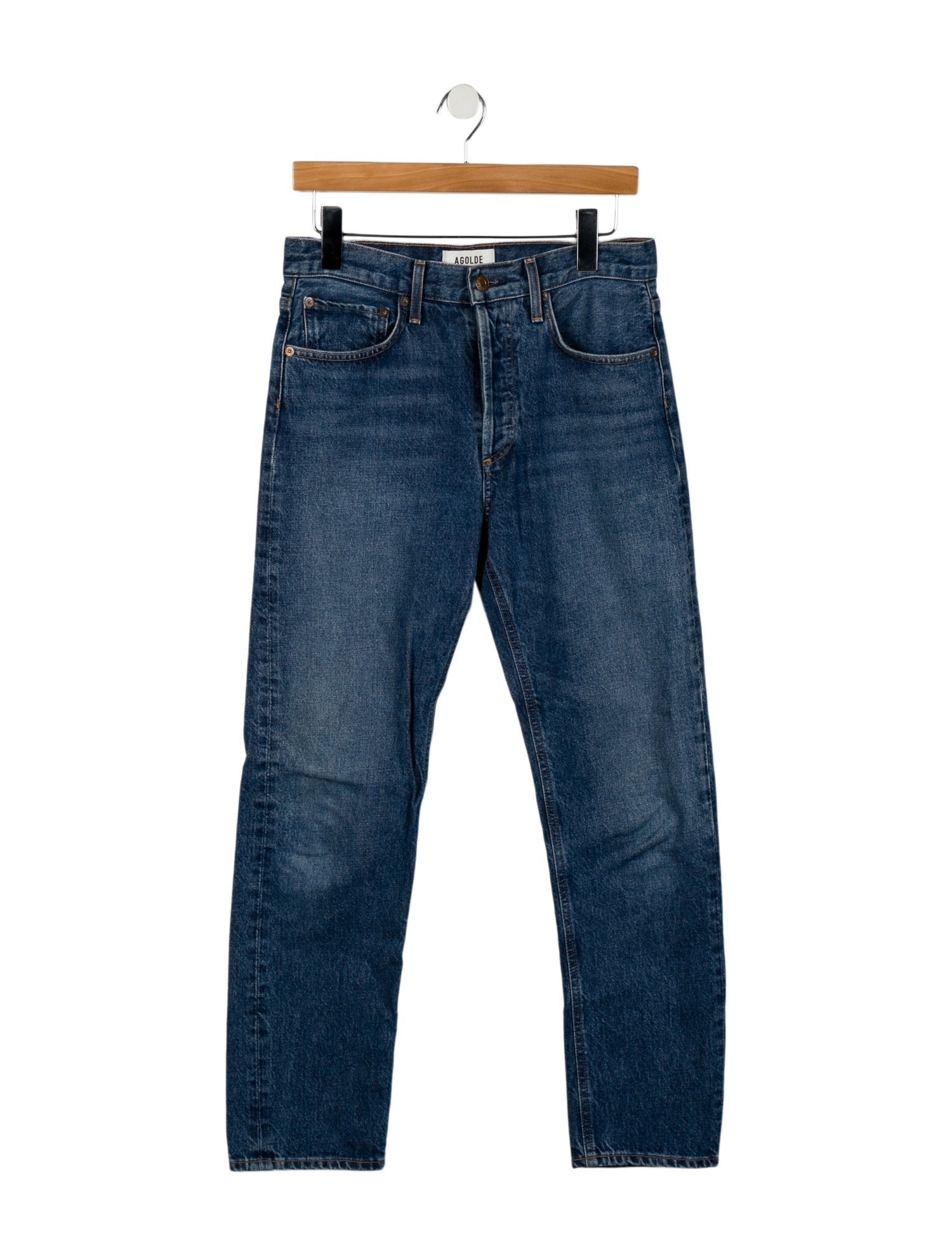 AGOLDE High-Rise Straight Leg Jeans