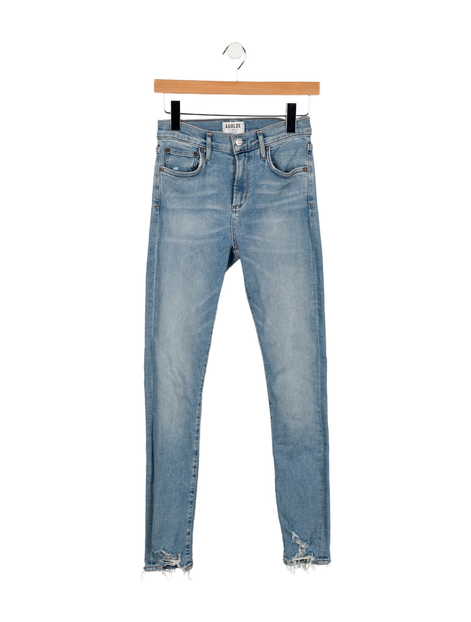 AGOLDE Mid-Rise Skinny Leg Jeans