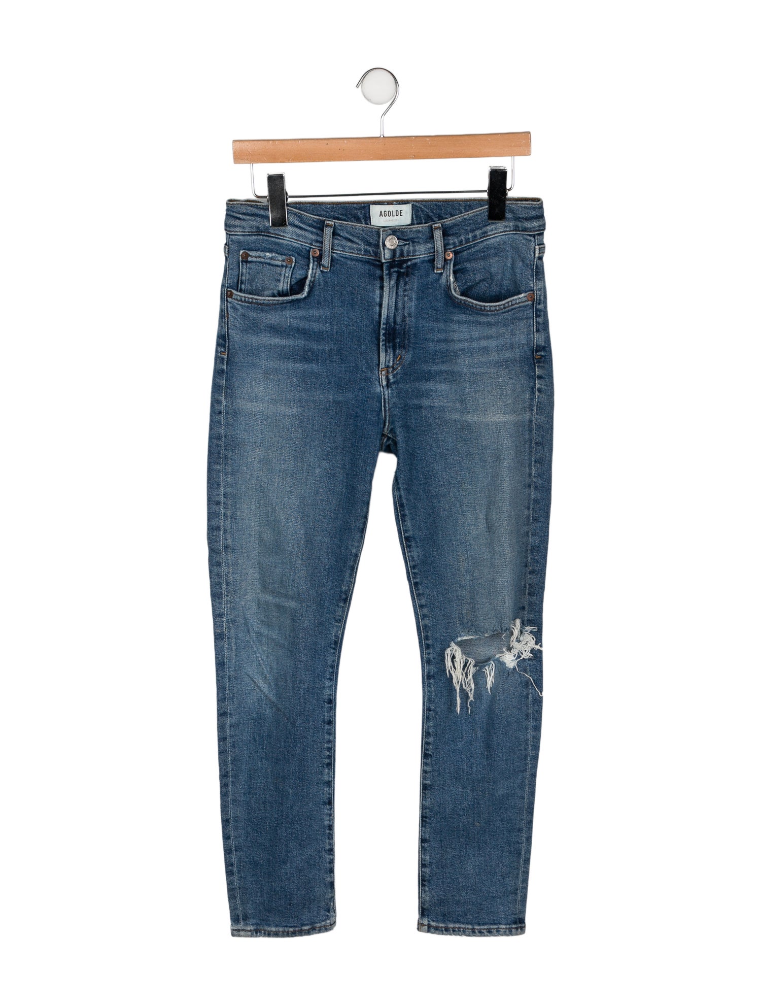 AGOLDE Mid-Rise Skinny Leg Jeans