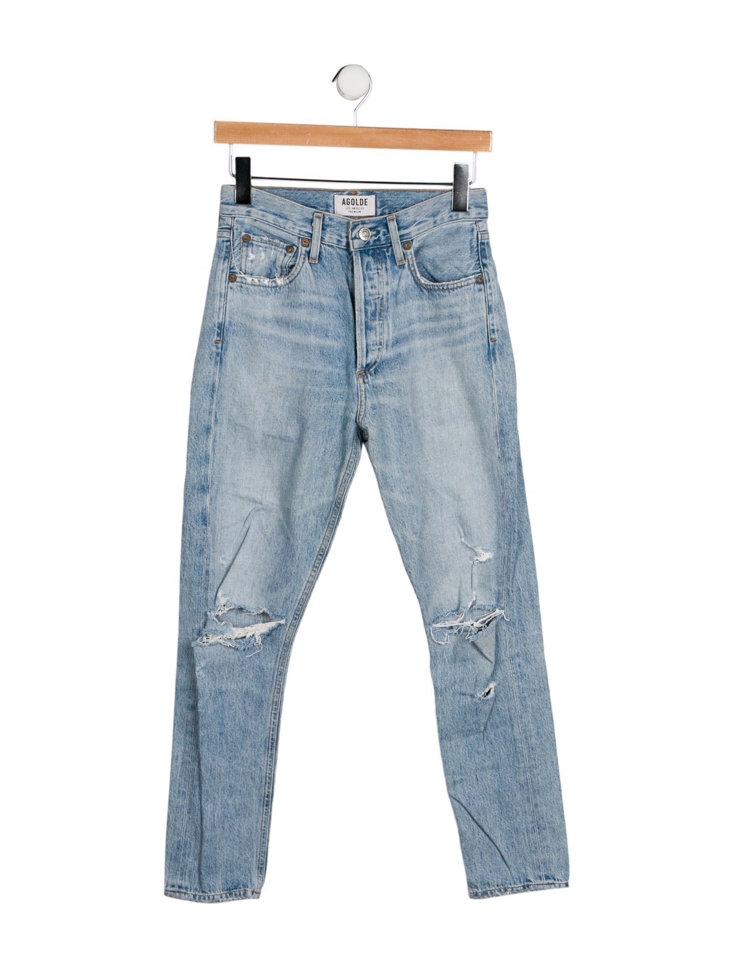 AGOLDE Mid-Rise Skinny Leg Jeans