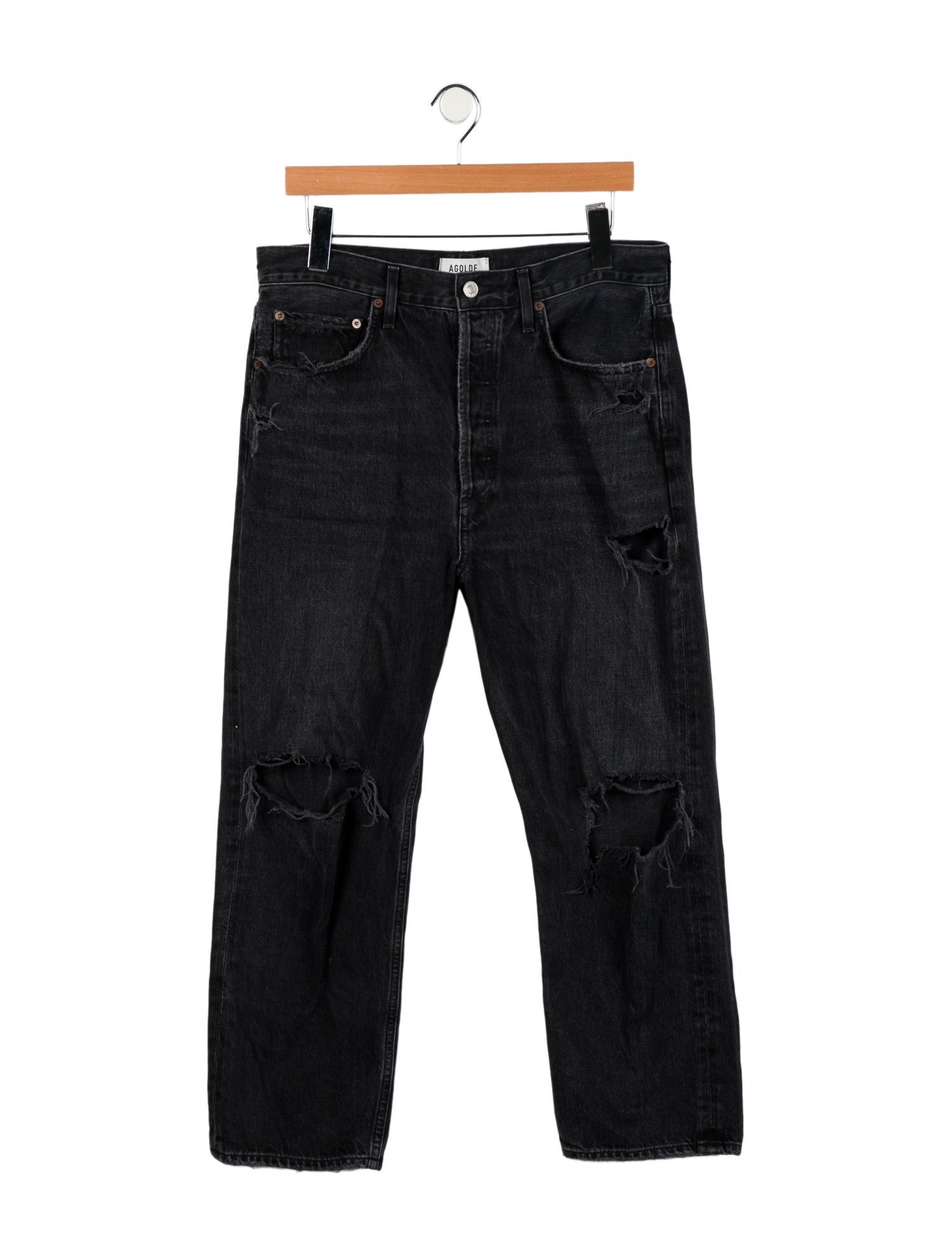 AGOLDE High-Rise Straight Leg Jeans