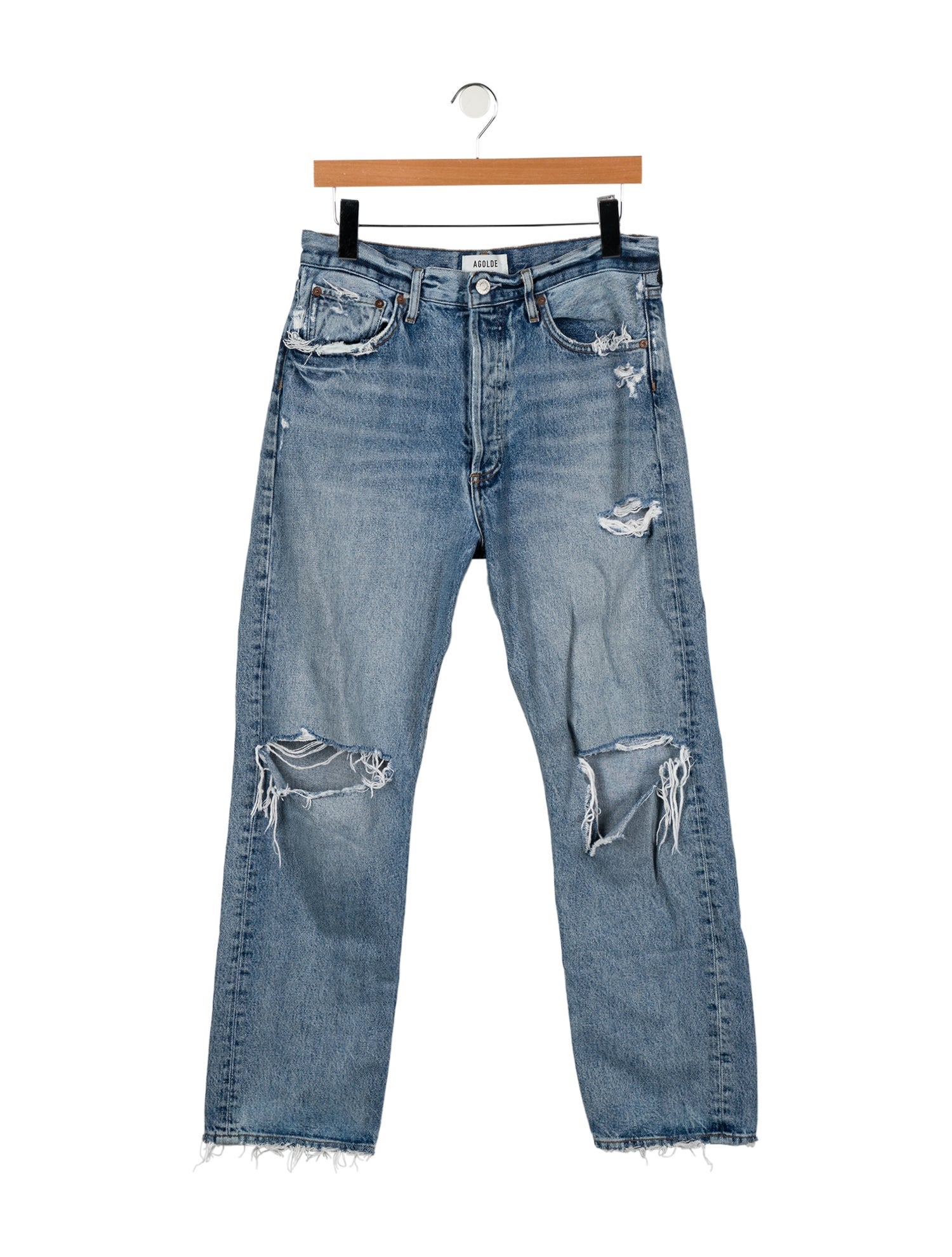 AGOLDE High-Rise Straight Leg Jeans