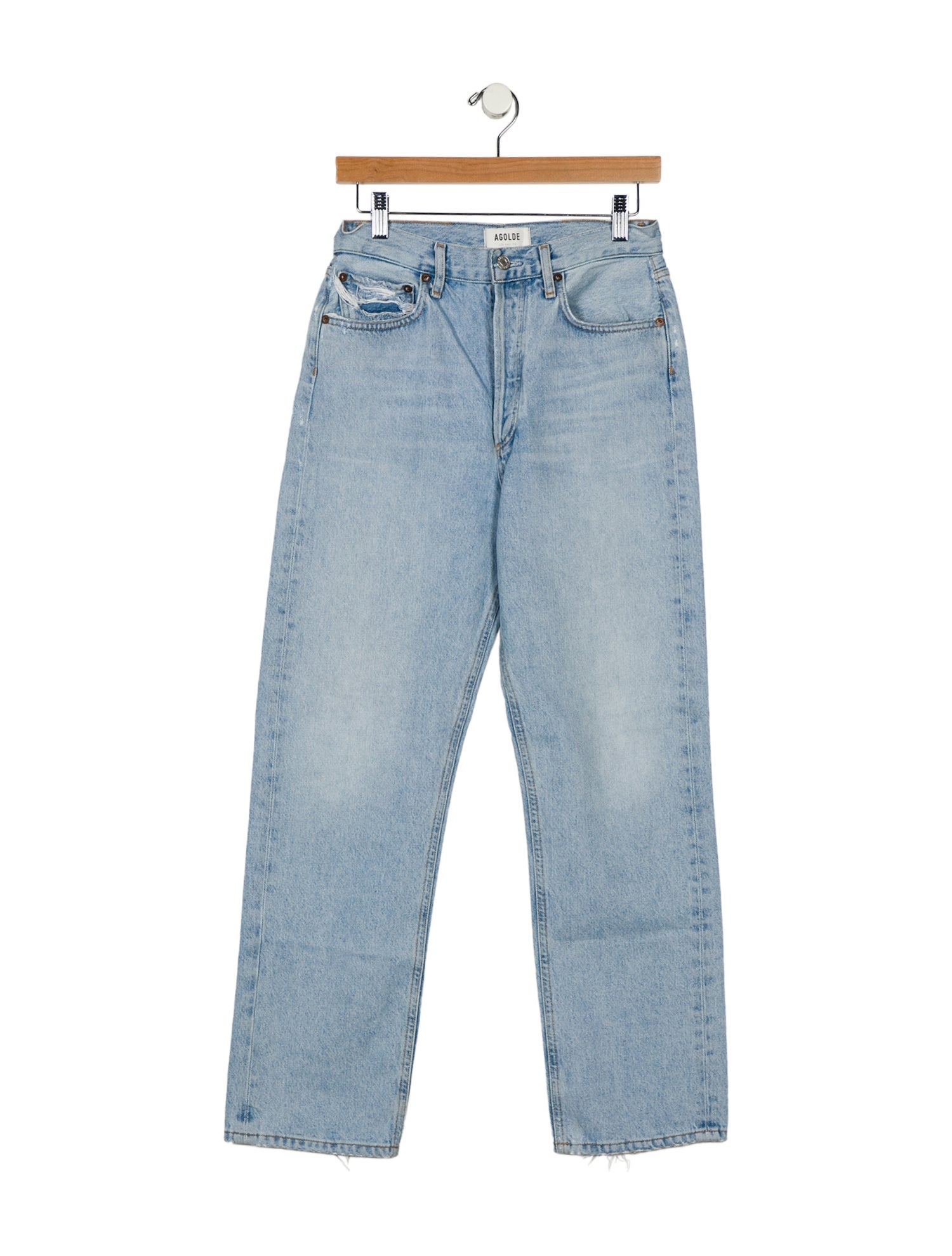 AGOLDE High-Rise Straight Leg Jeans