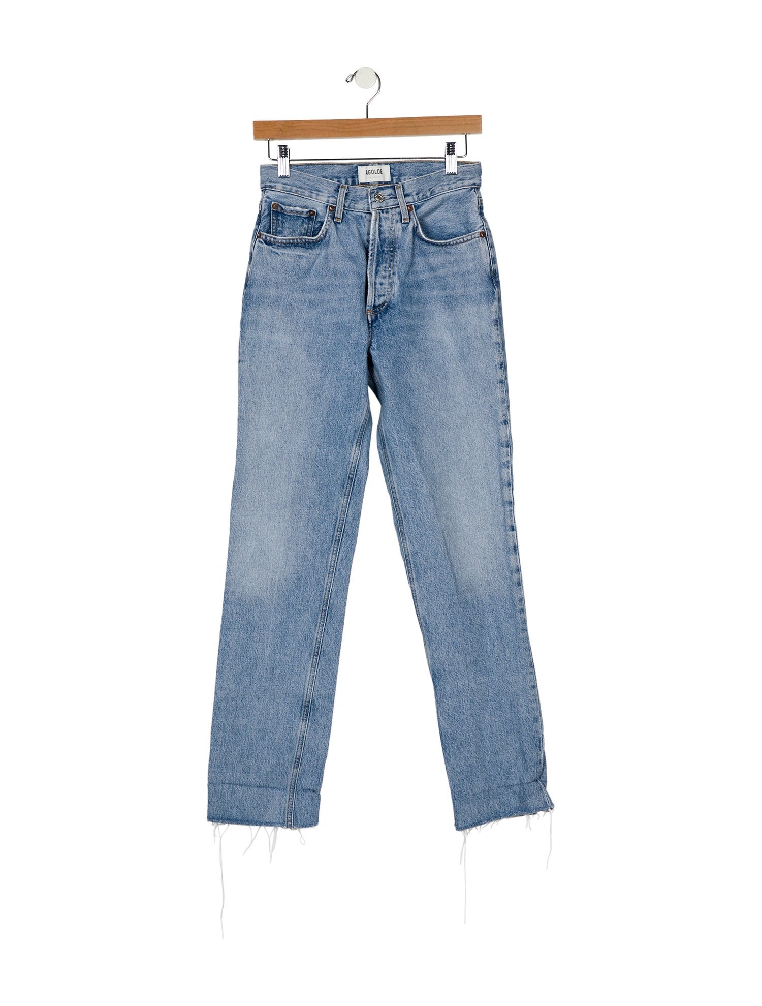 AGOLDE Mid-Rise Straight Leg Jeans