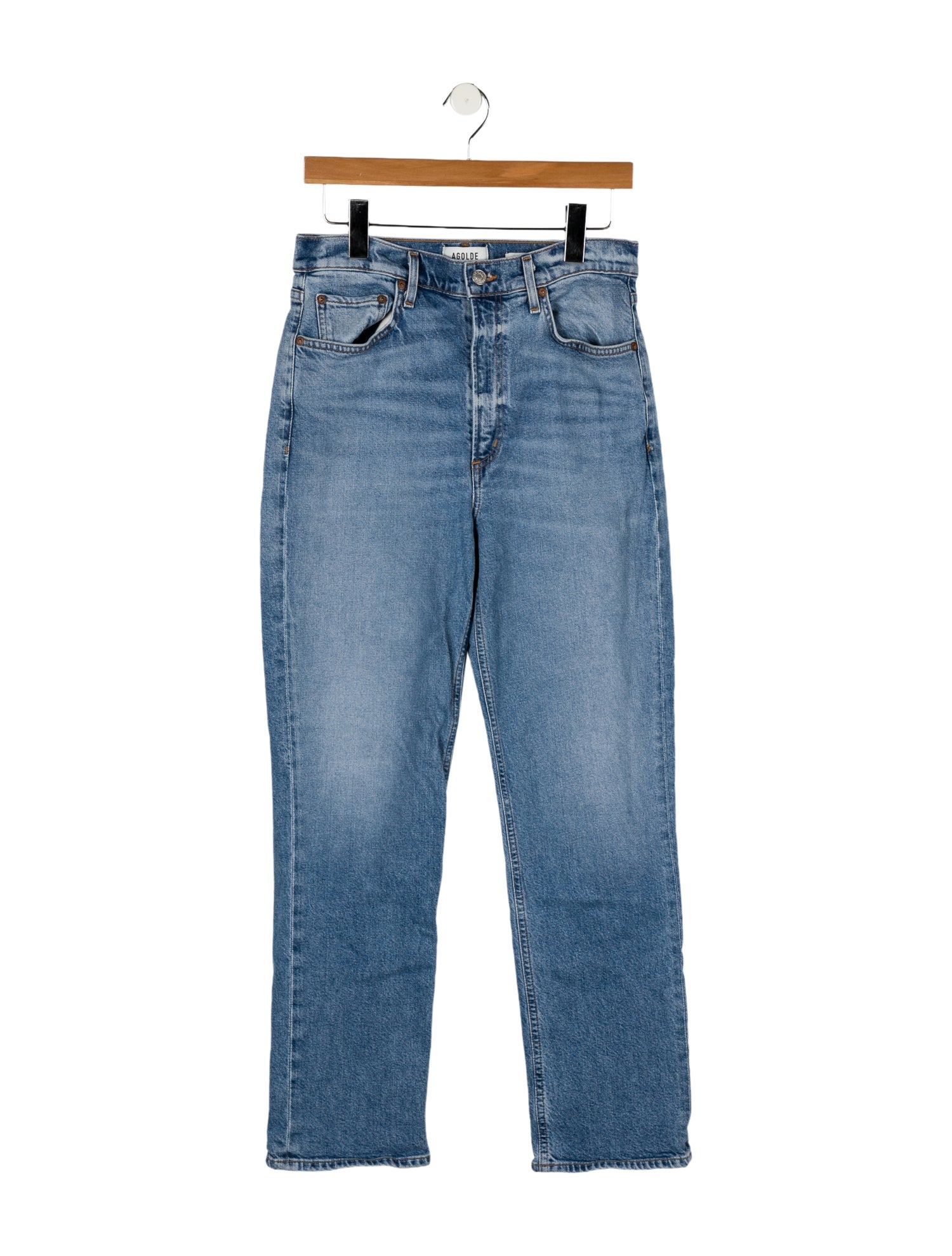 AGOLDE High-Rise Straight Leg Jeans