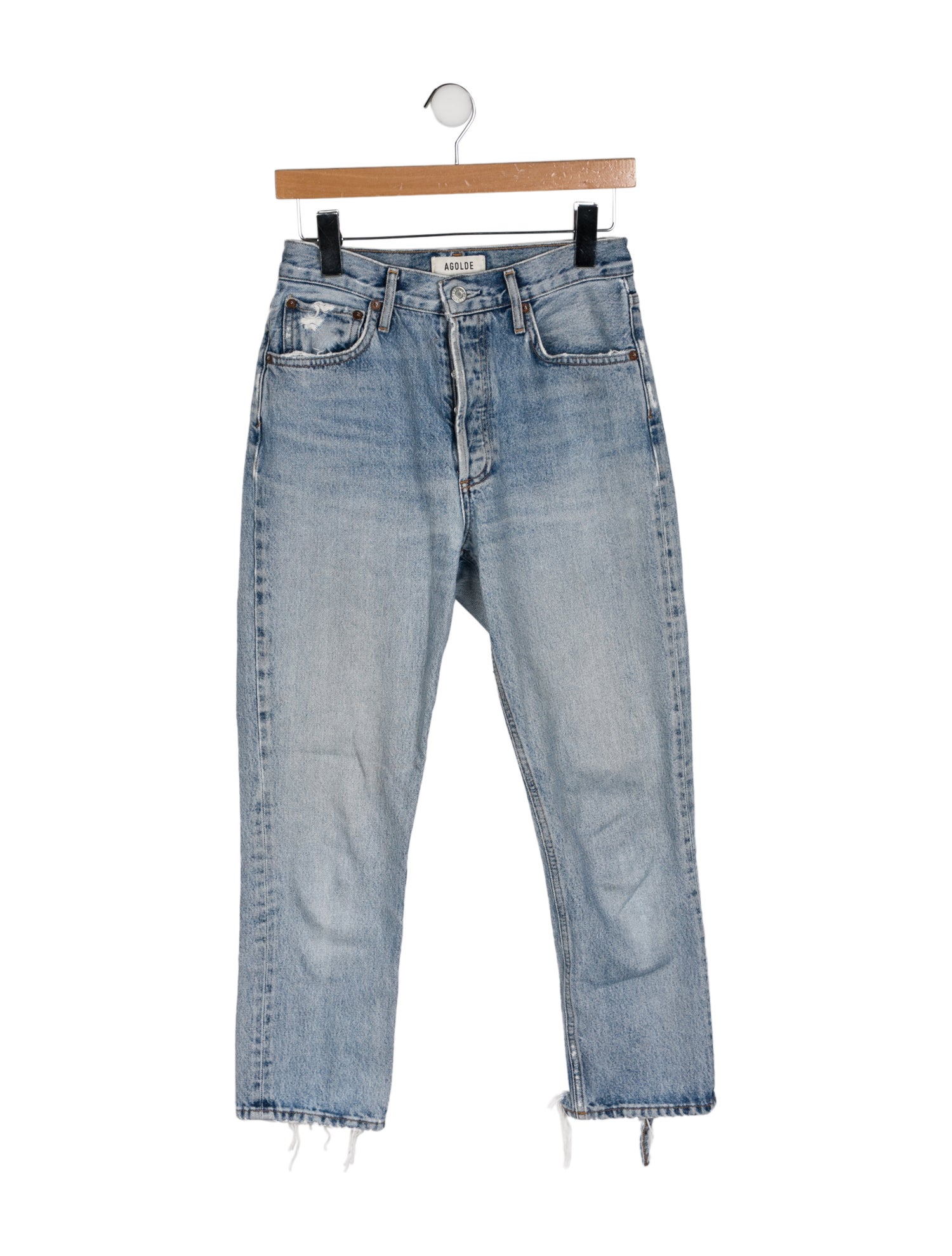 AGOLDE Mid-Rise Straight Leg Jeans