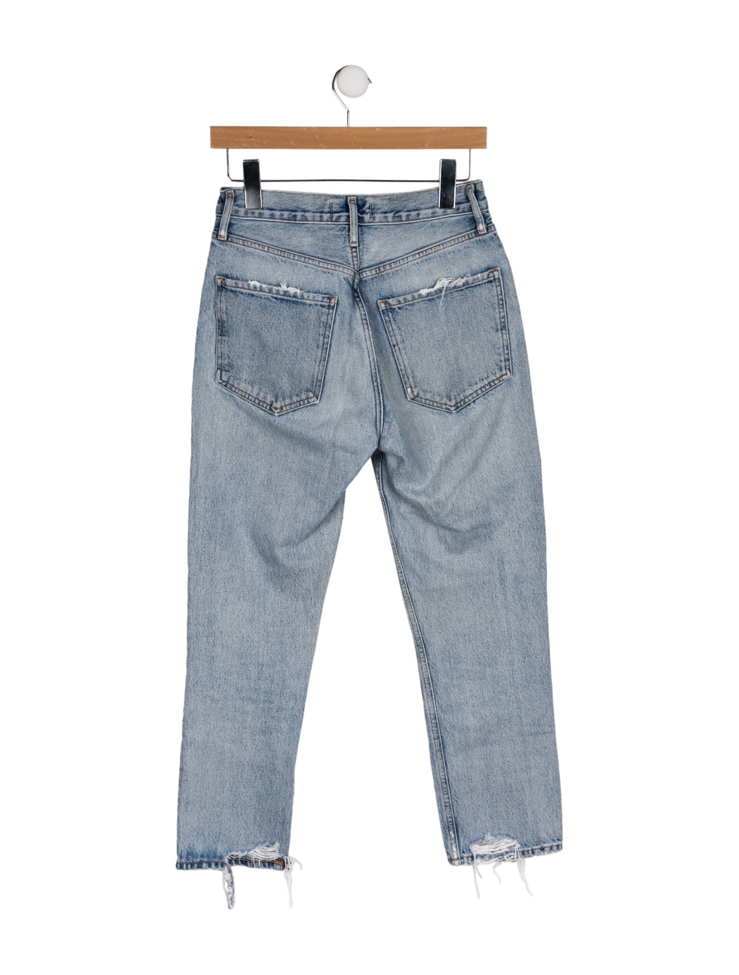 AGOLDE Mid-Rise Straight Leg Jeans