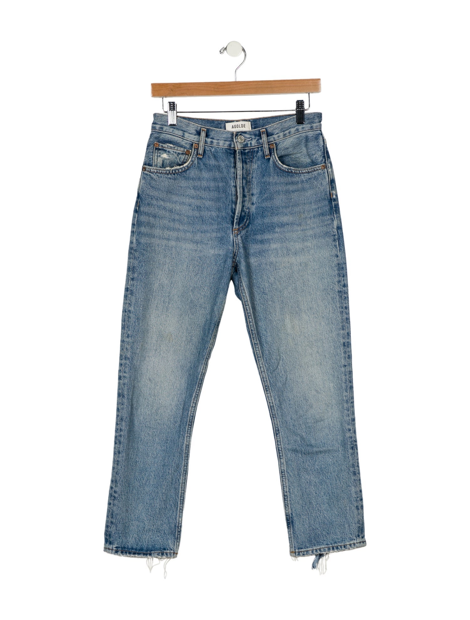 AGOLDE High-Rise Straight Leg Jeans
