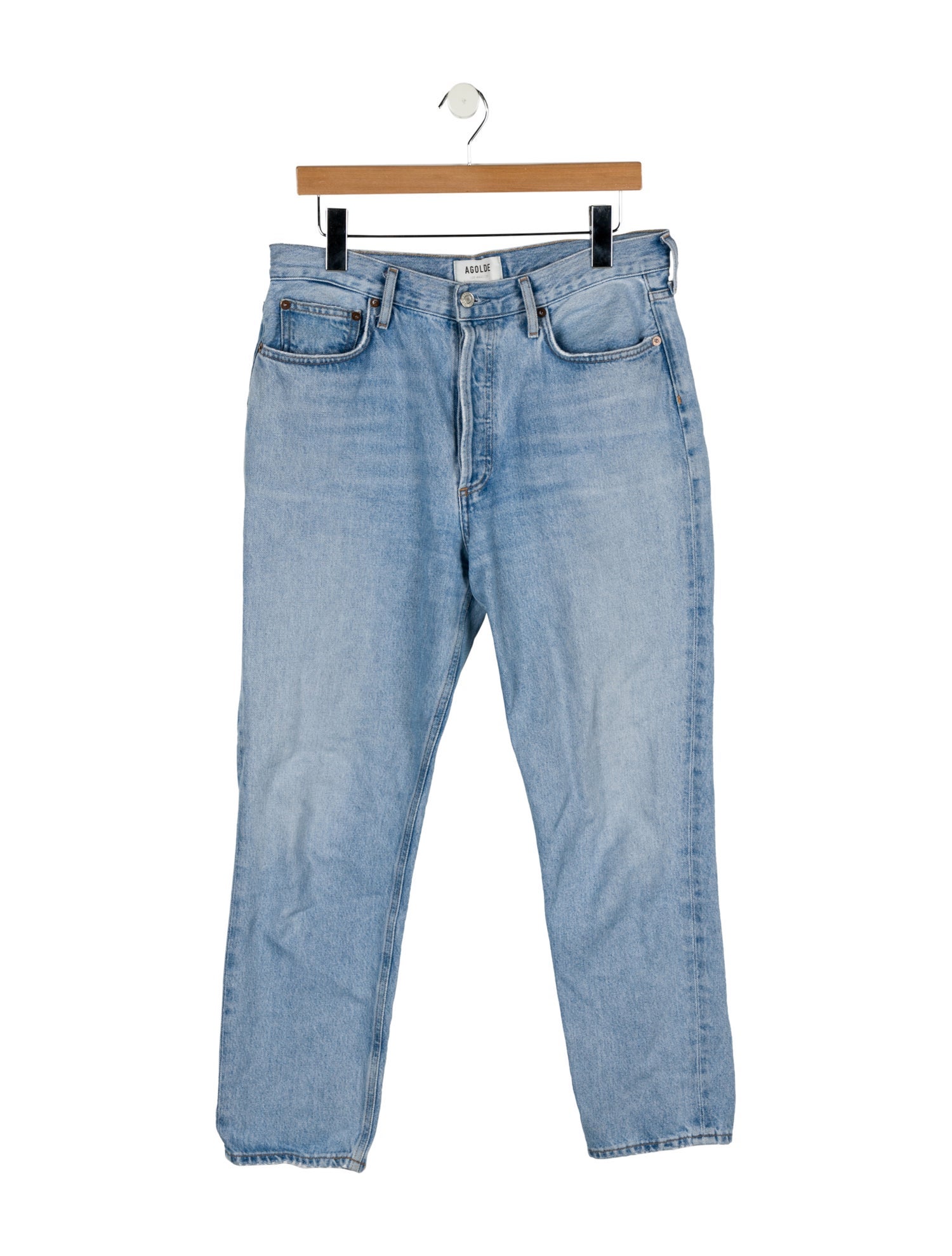 AGOLDE High-Rise Straight Leg Jeans