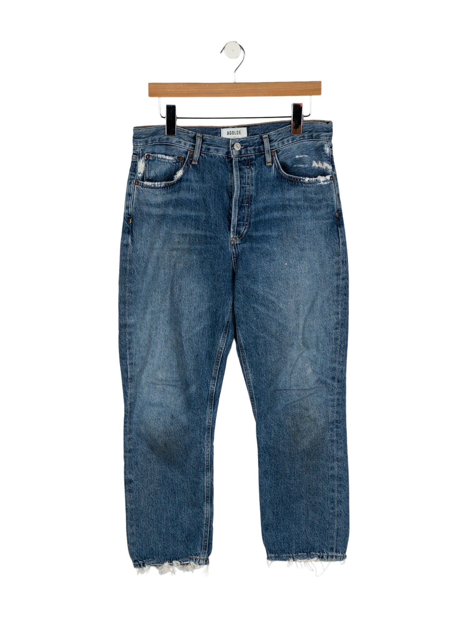 AGOLDE High-Rise Straight Leg Jeans