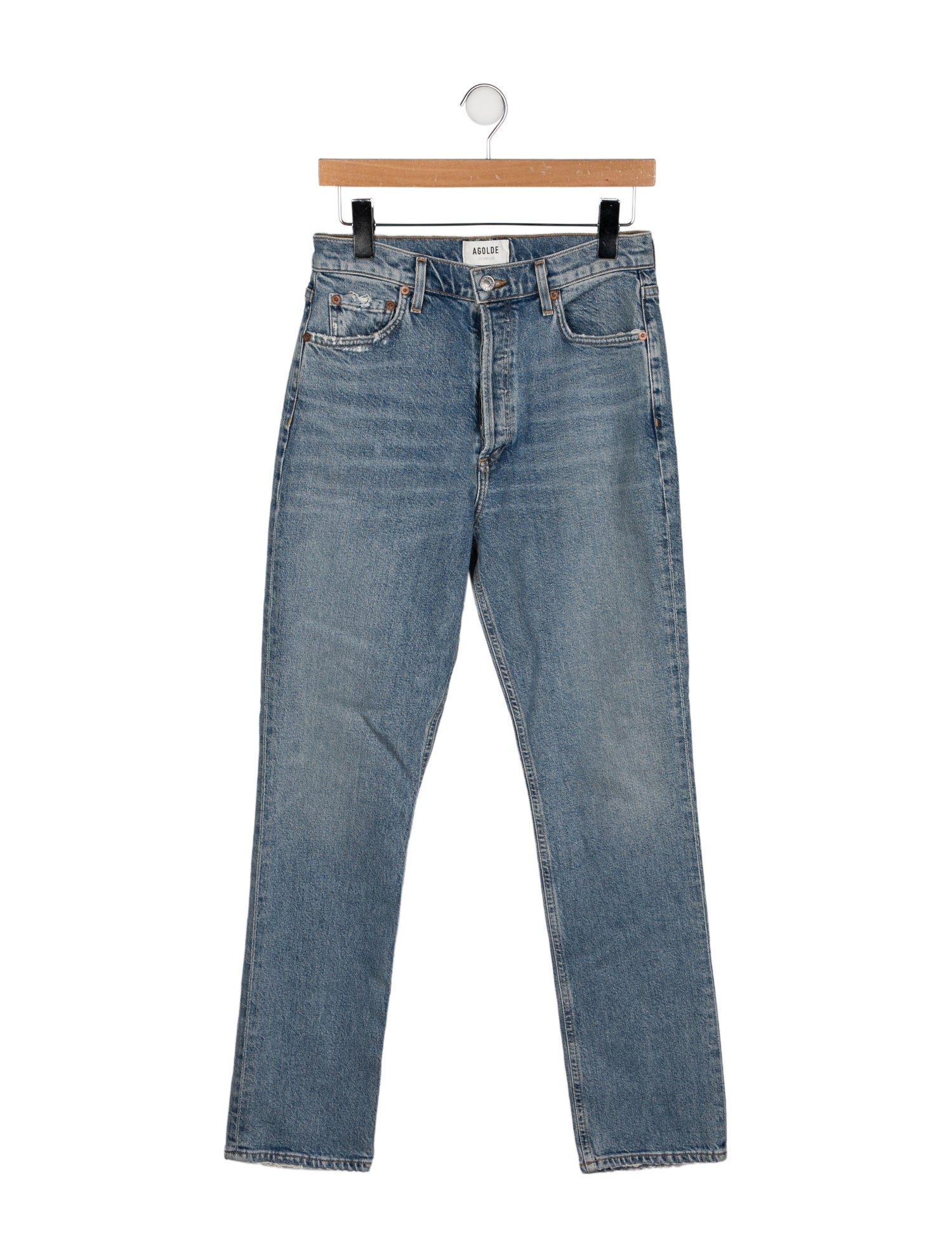 AGOLDE High-Rise Straight Leg Jeans