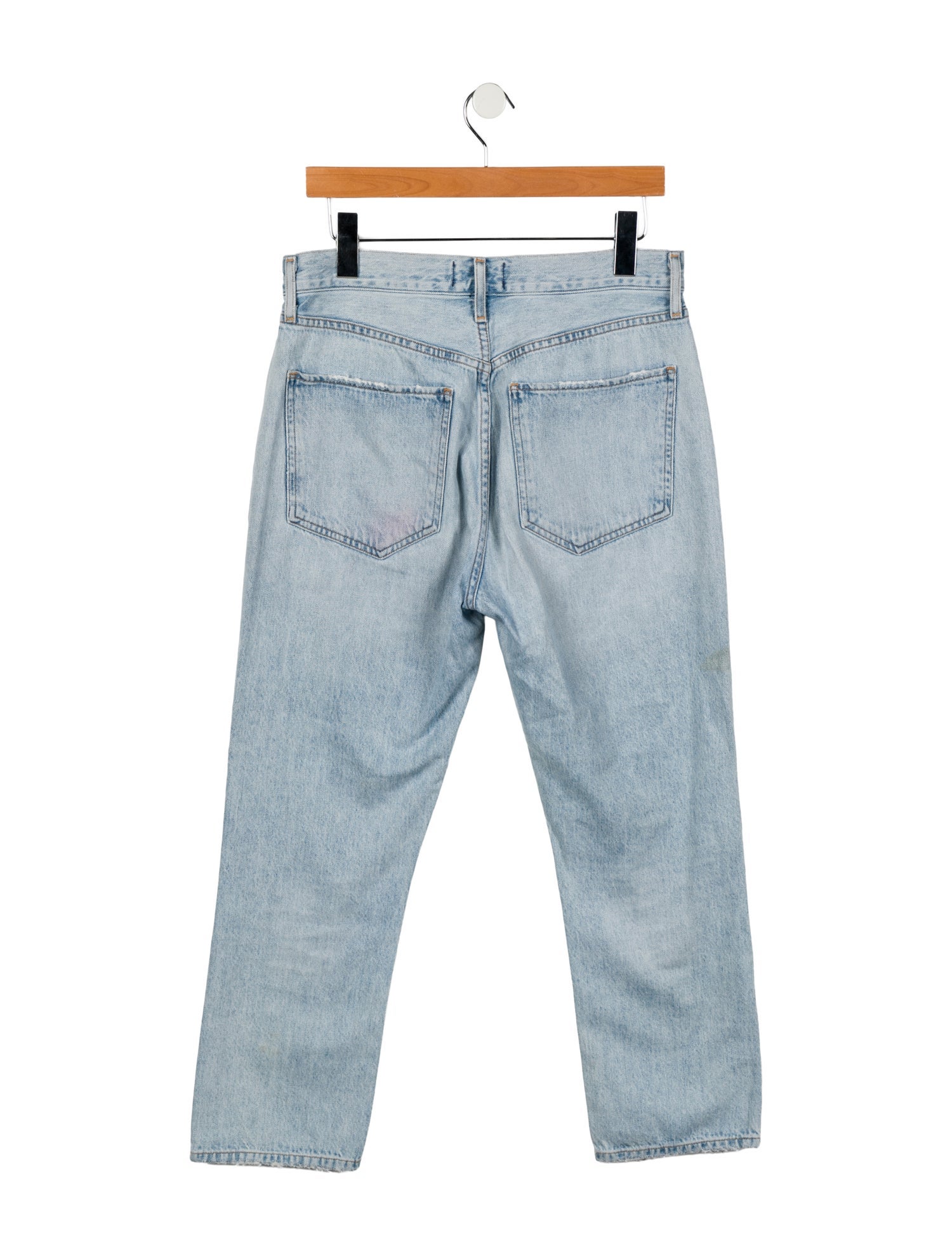 AGOLDE Mid-Rise Straight Leg Jeans