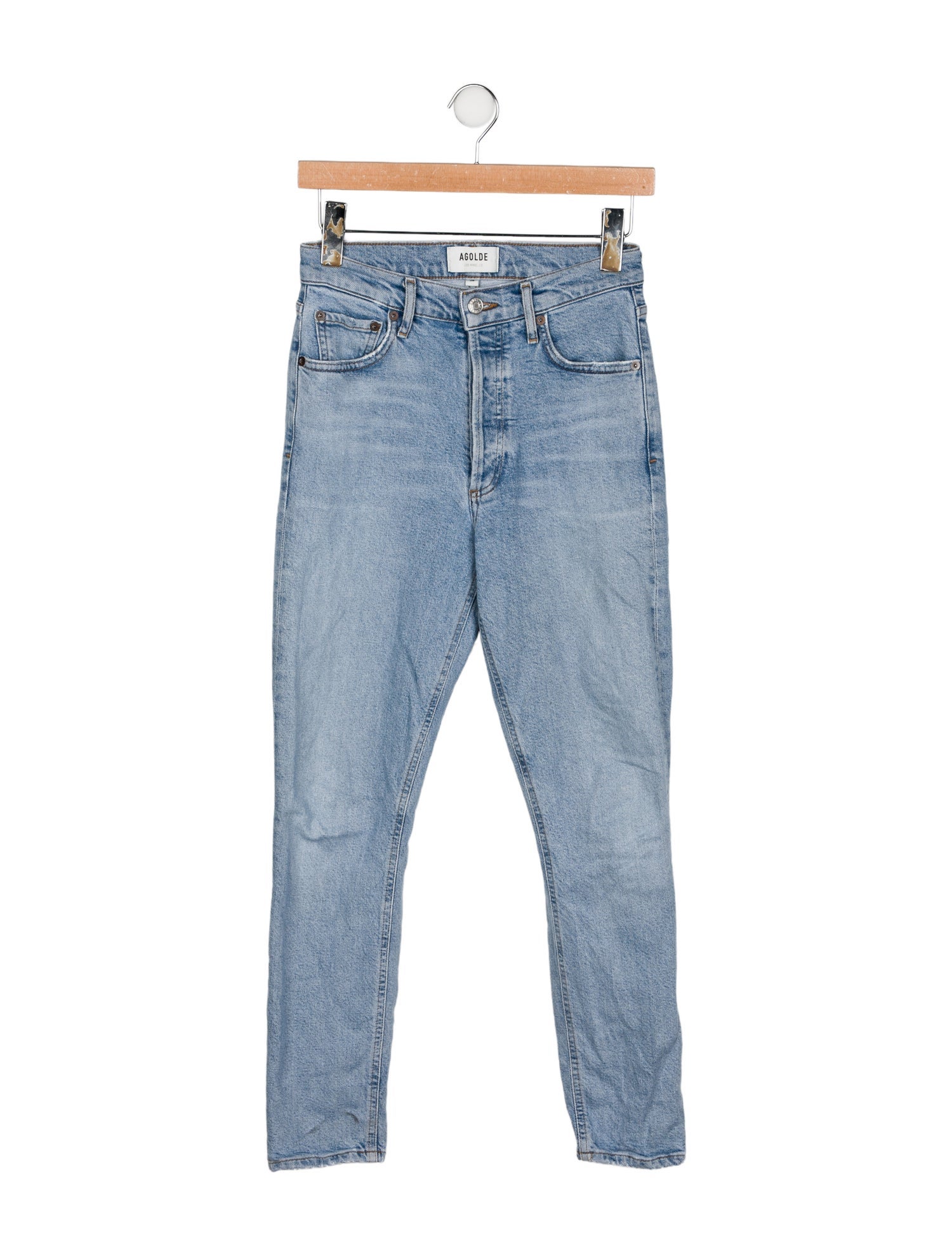 AGOLDE Mid-Rise Skinny Leg Jeans