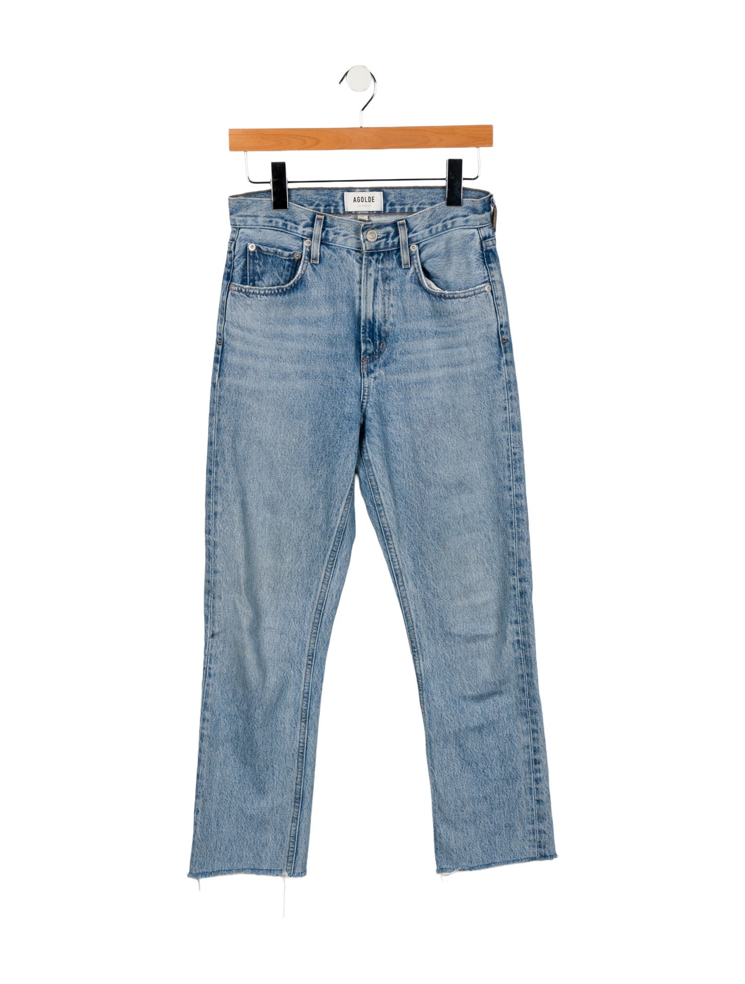 AGOLDE Mid-Rise Straight Leg Jeans