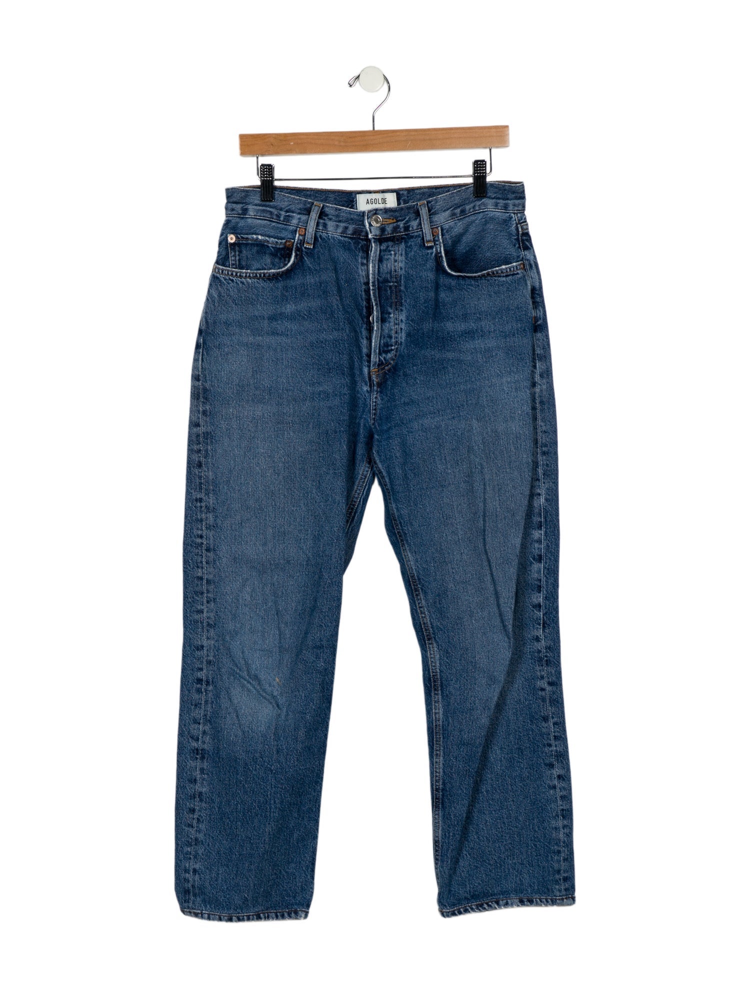 AGOLDE High-Rise Straight Leg Jeans