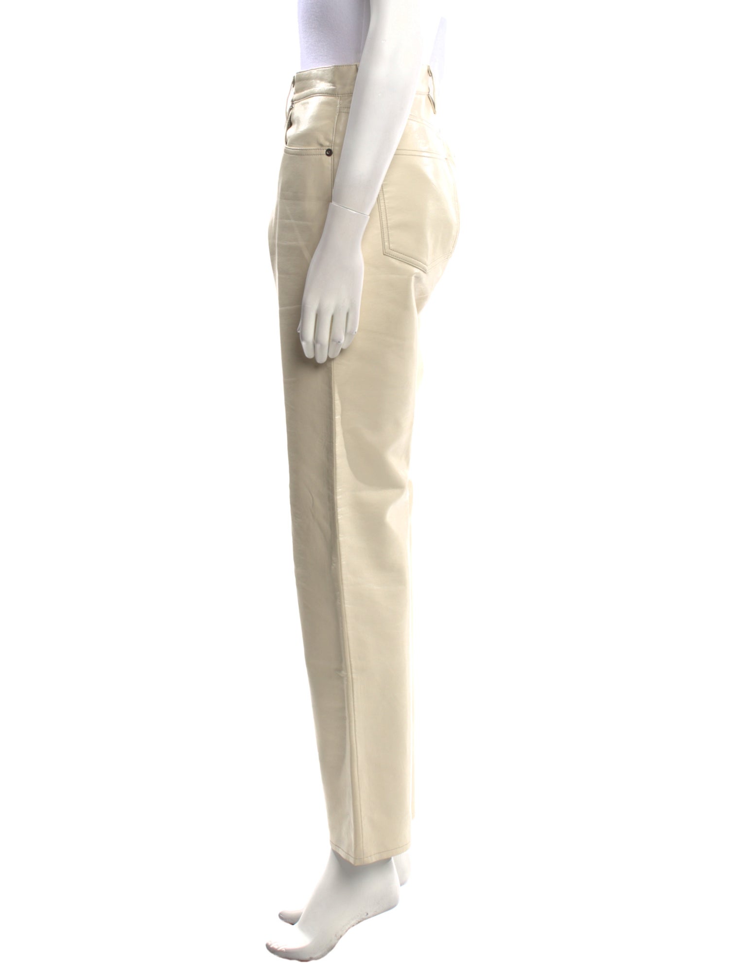 AGOLDE Leather Straight Leg Pants