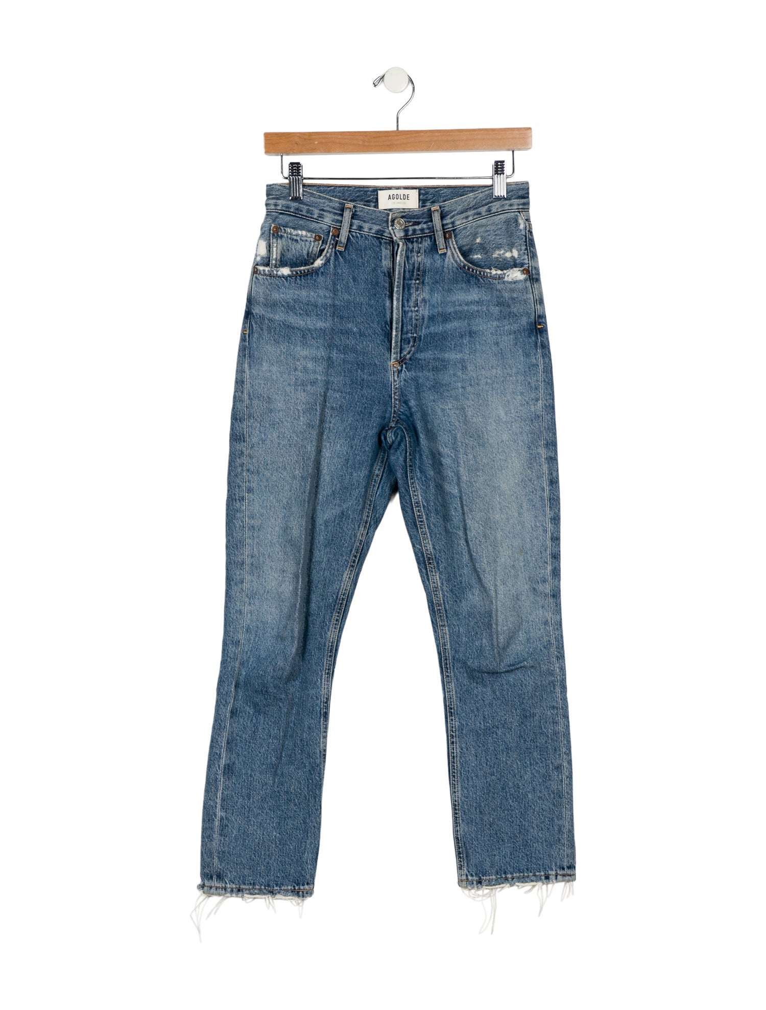 AGOLDE High-Rise Straight Leg Jeans