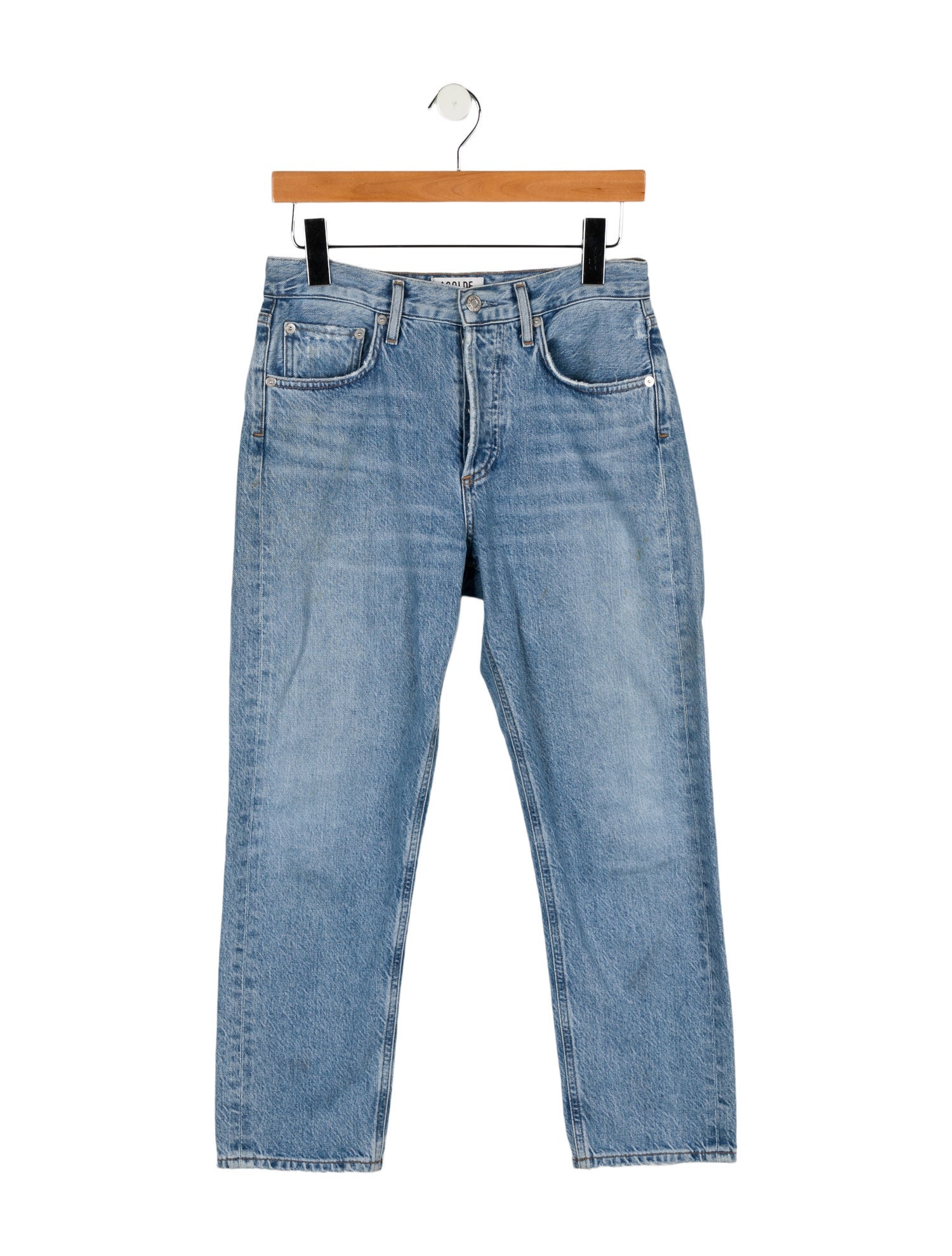 AGOLDE Mid-Rise Straight Leg Jeans