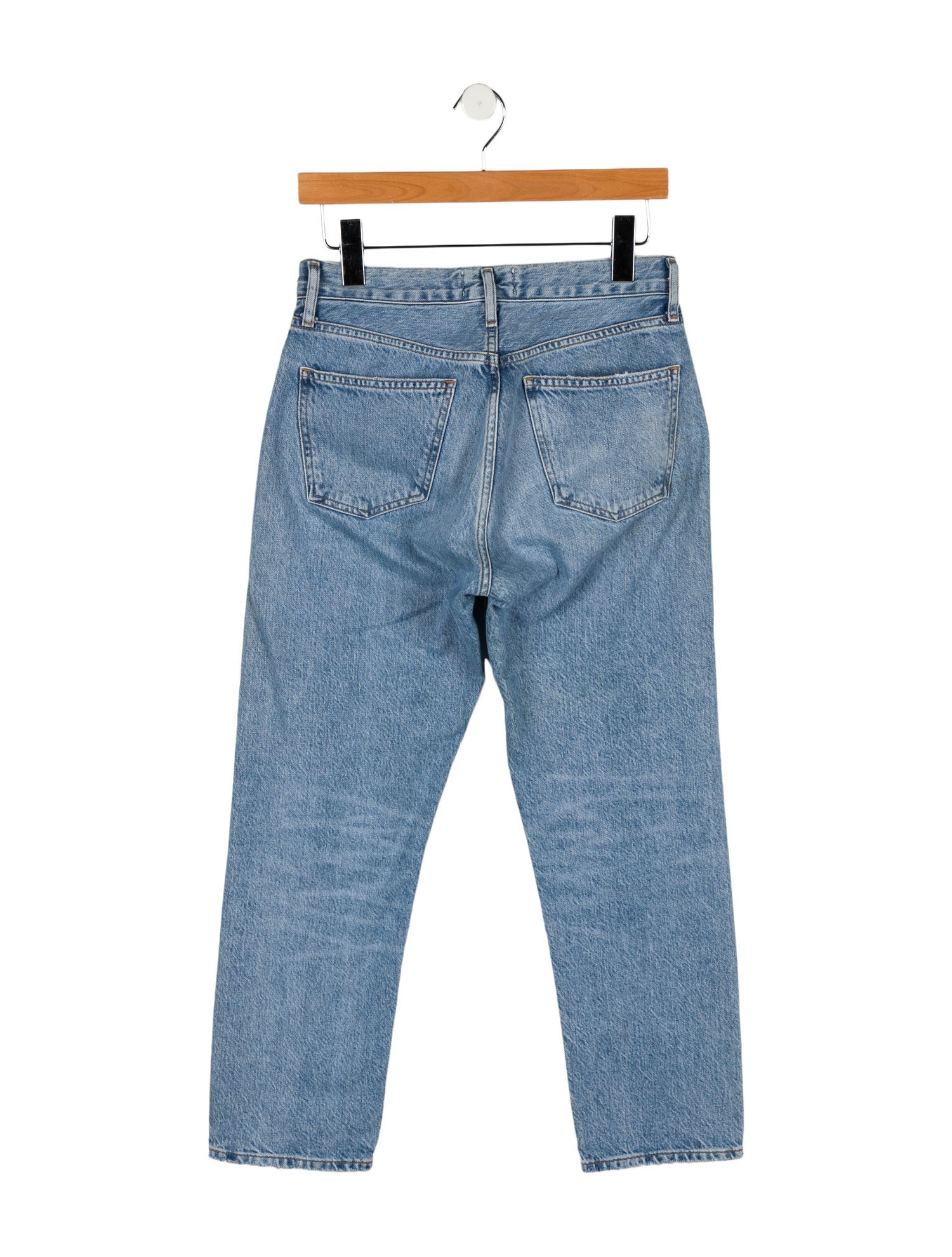 AGOLDE Mid-Rise Straight Leg Jeans