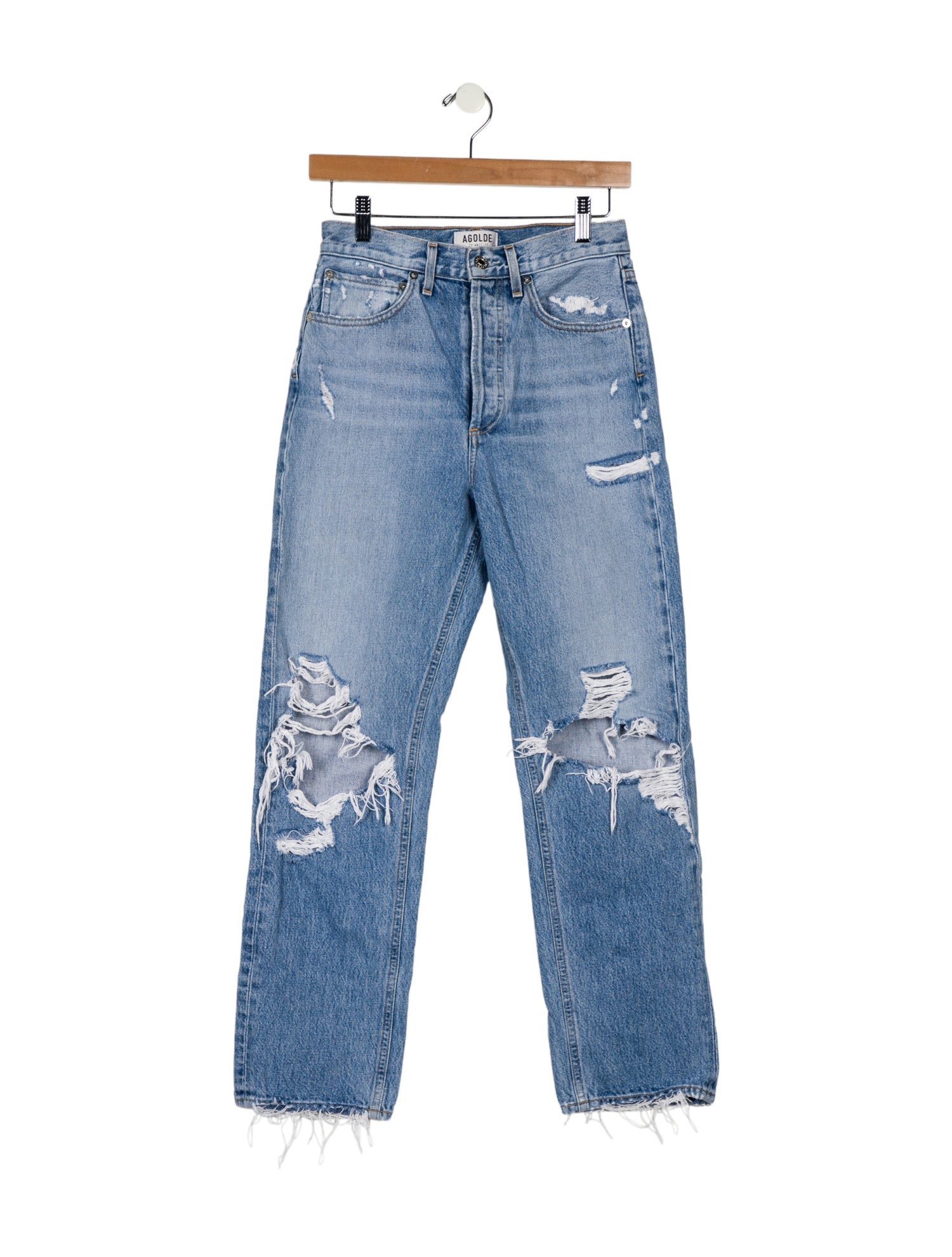 AGOLDE High-Rise Straight Leg Jeans