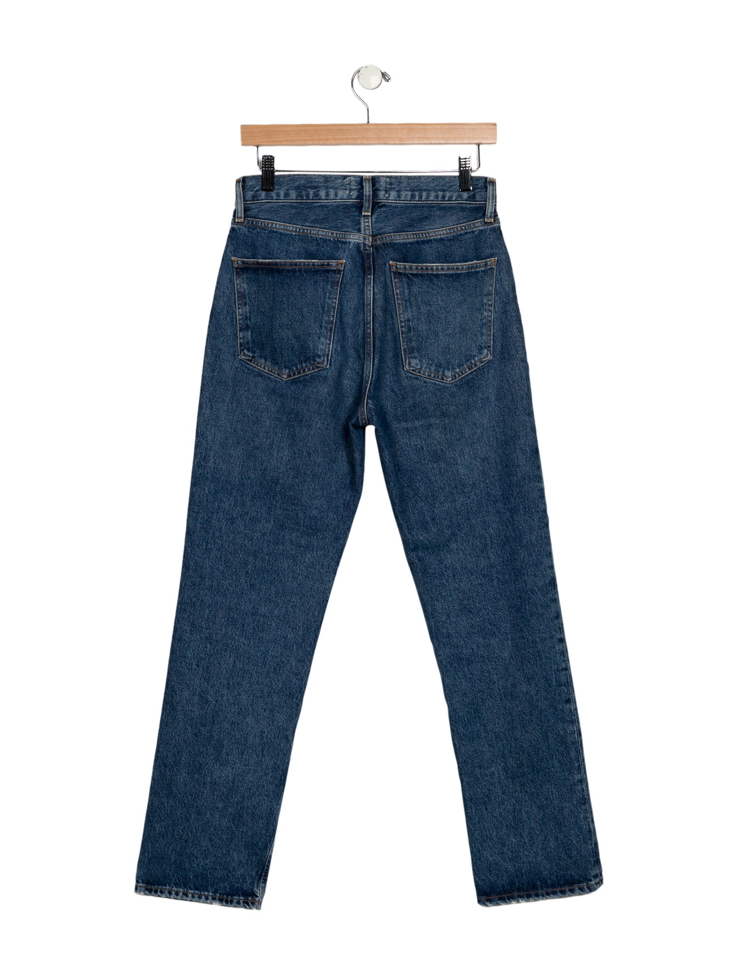 AGOLDE Mid-Rise Straight Leg Jeans