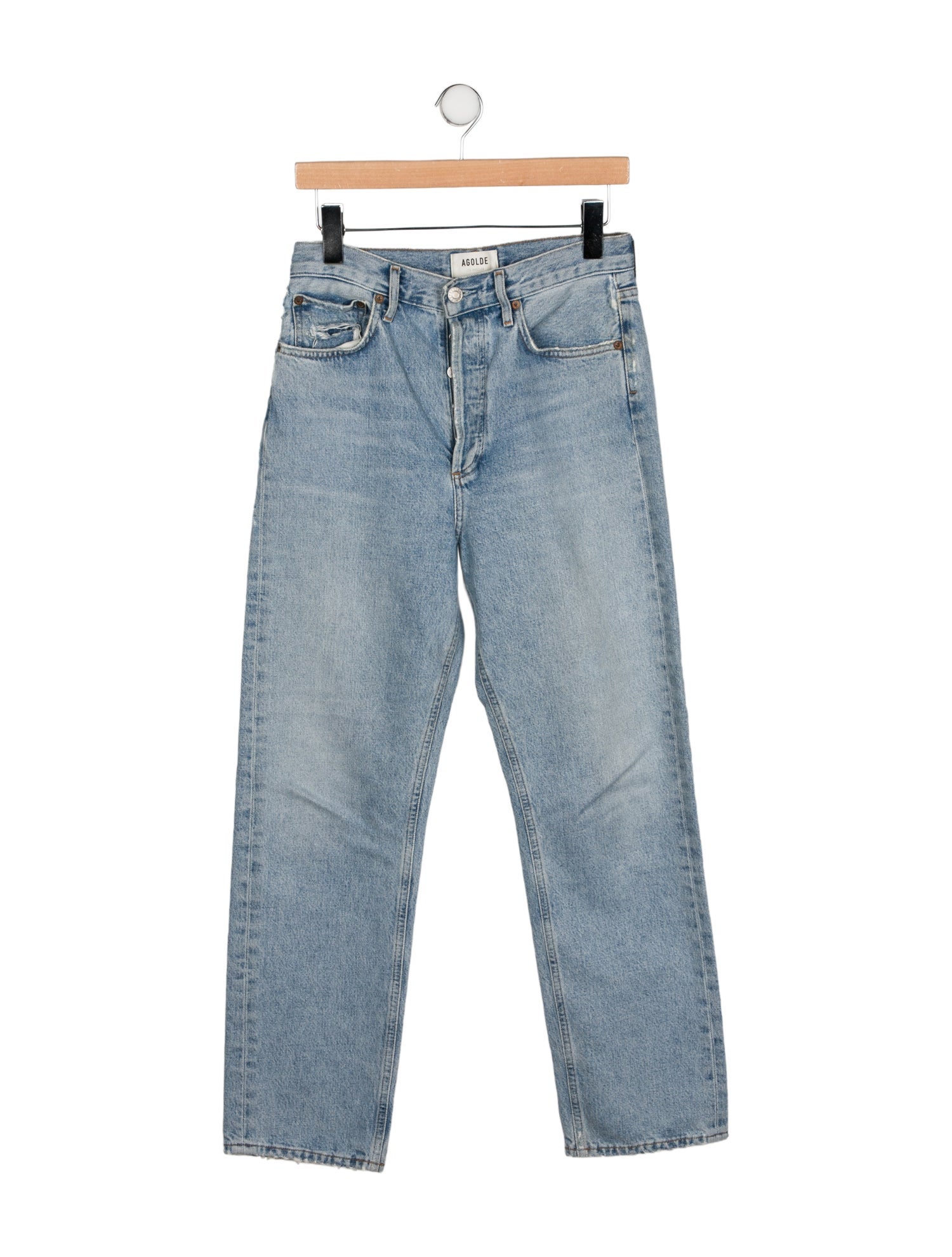 AGOLDE High-Rise Straight Leg Jeans