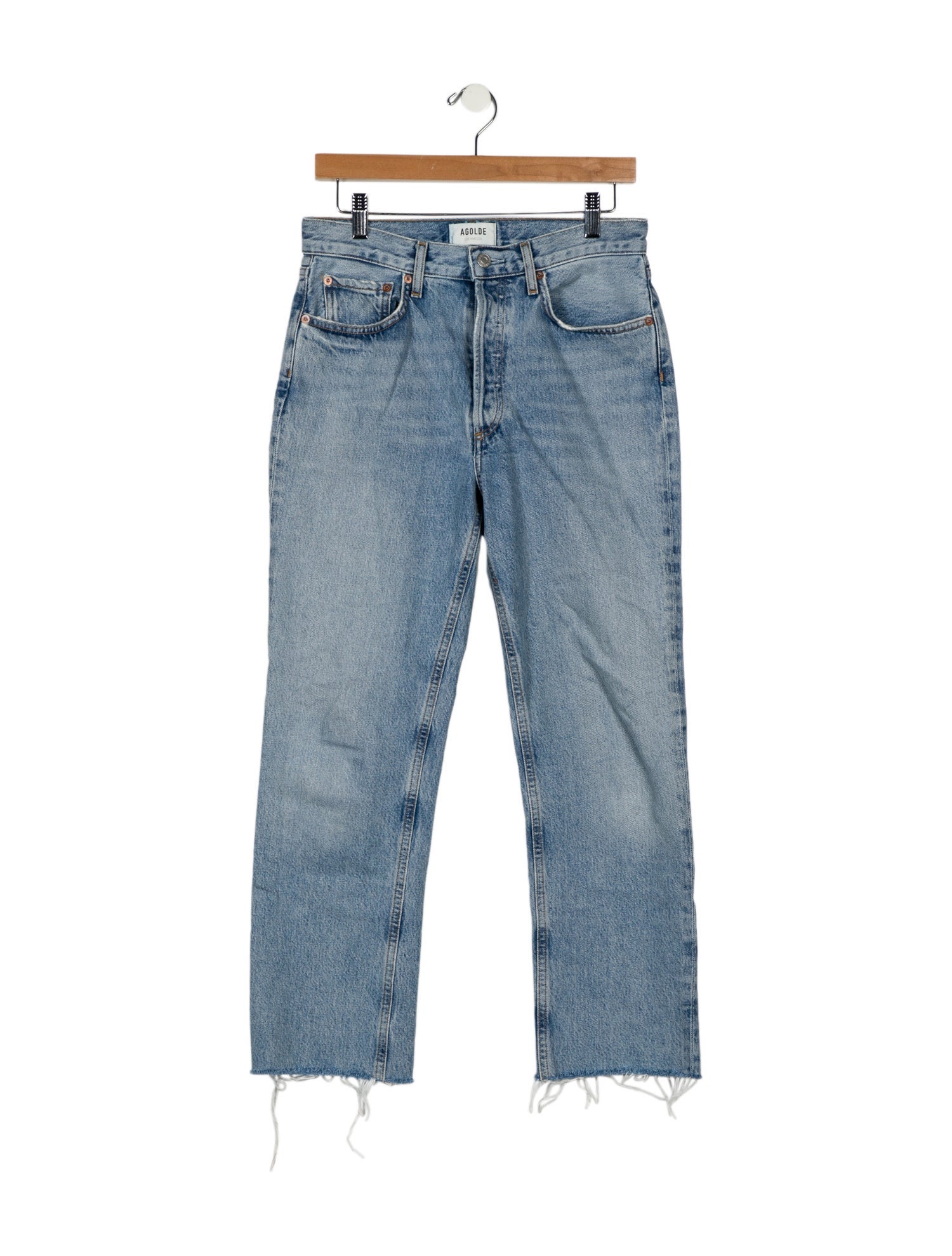 AGOLDE High-Rise Straight Leg Jeans