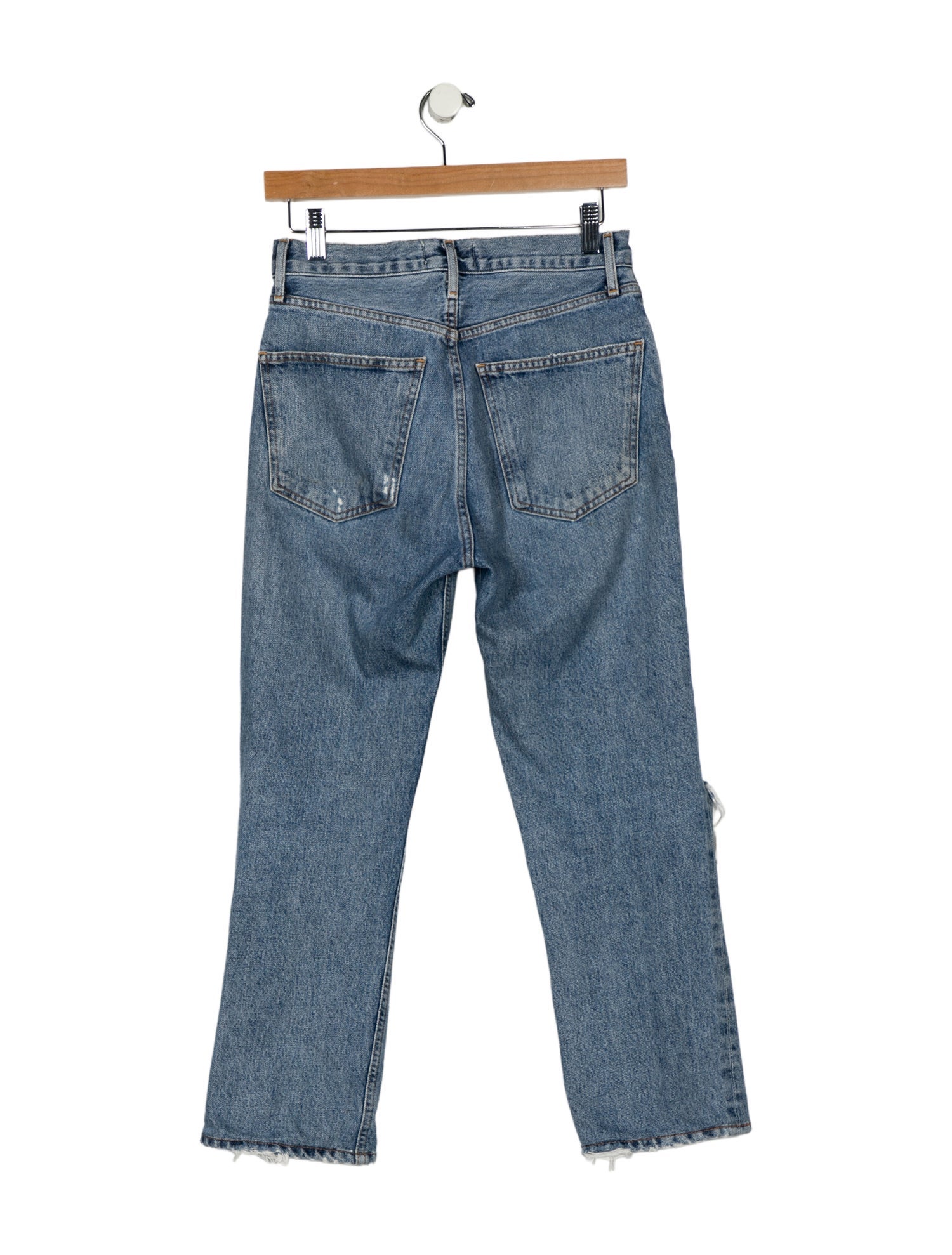 AGOLDE Mid-Rise Straight Leg Jeans