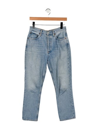 AGOLDE Mid-Rise Straight Leg Jeans