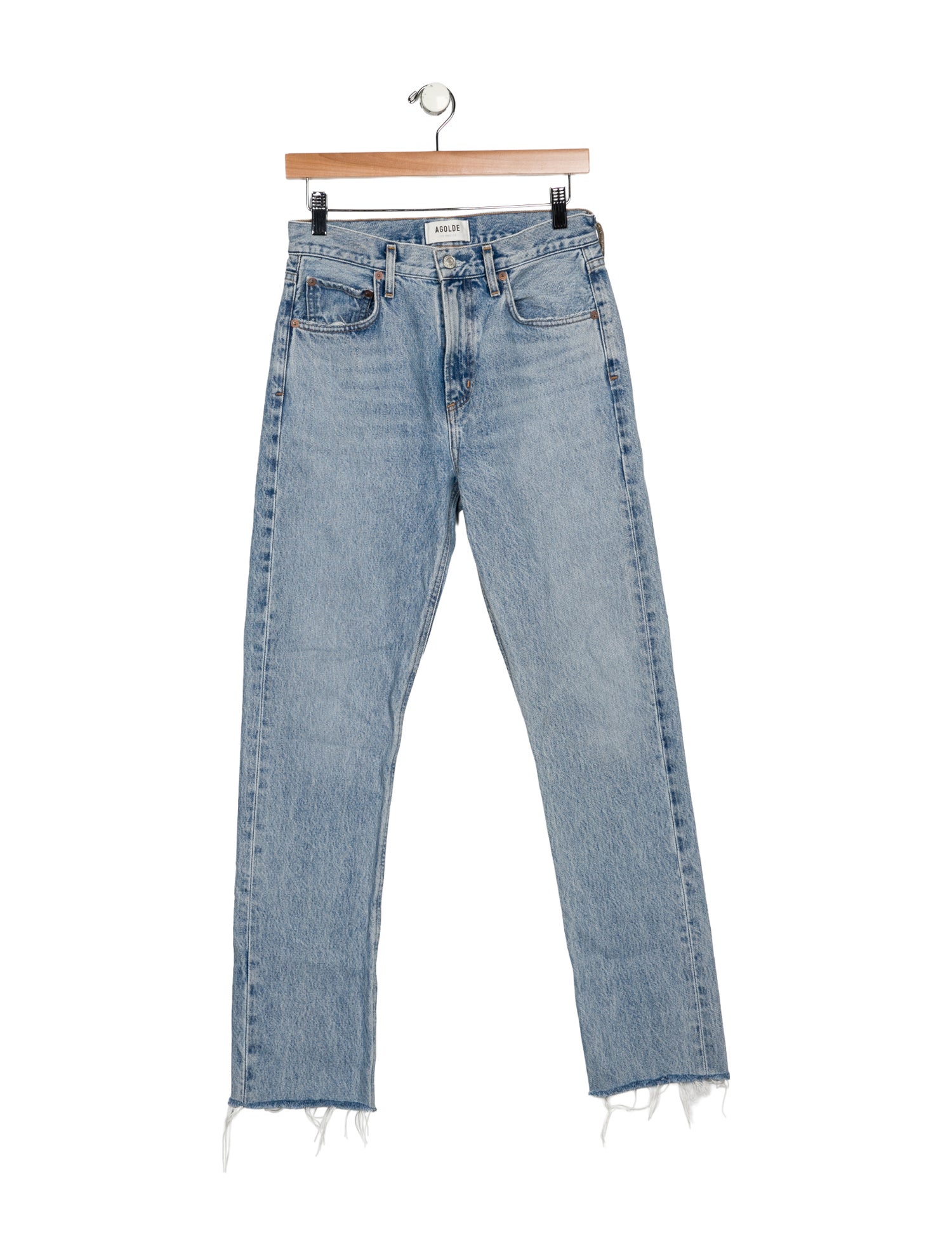 AGOLDE High-Rise Straight Leg Jeans