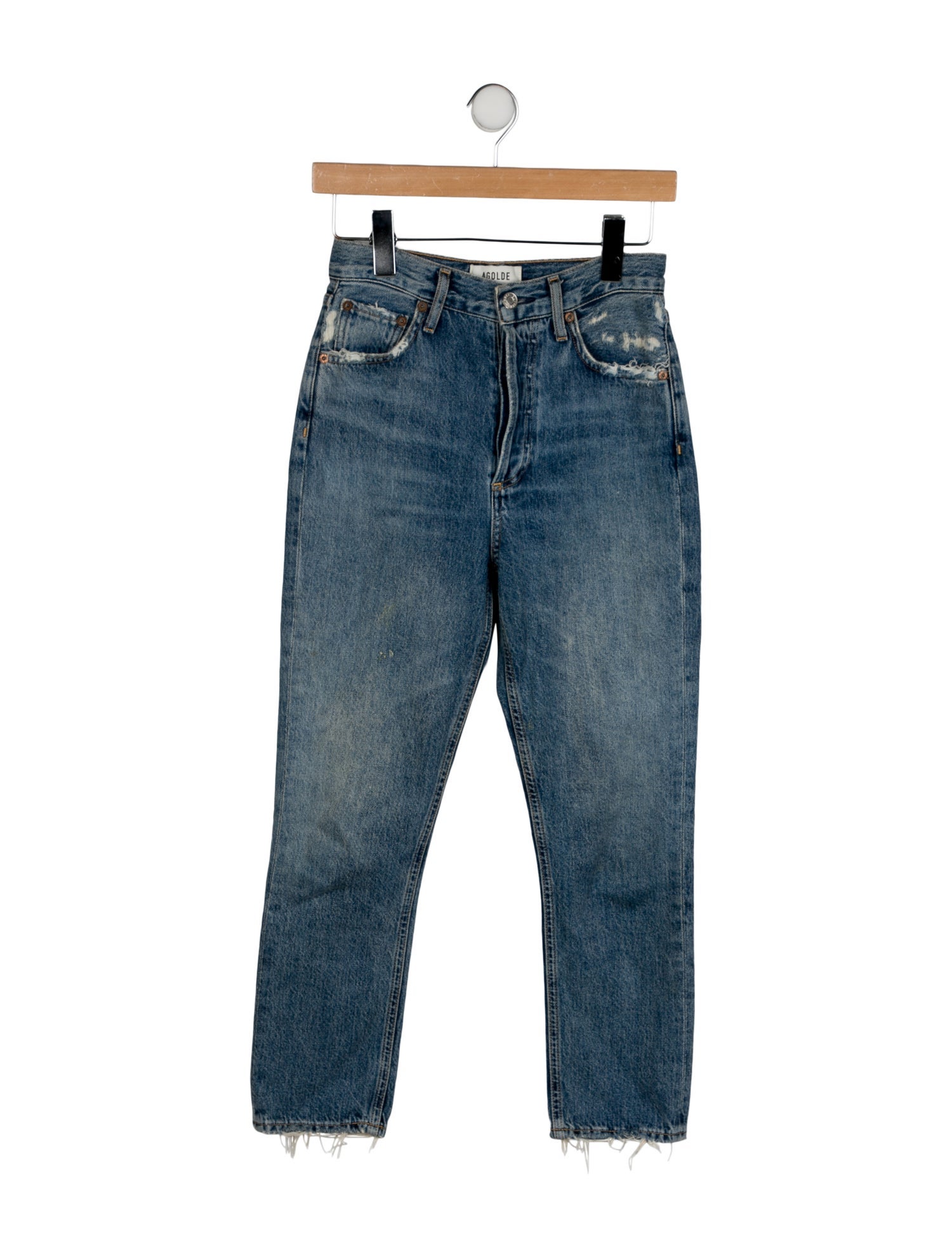 AGOLDE High-Rise Straight Leg Jeans