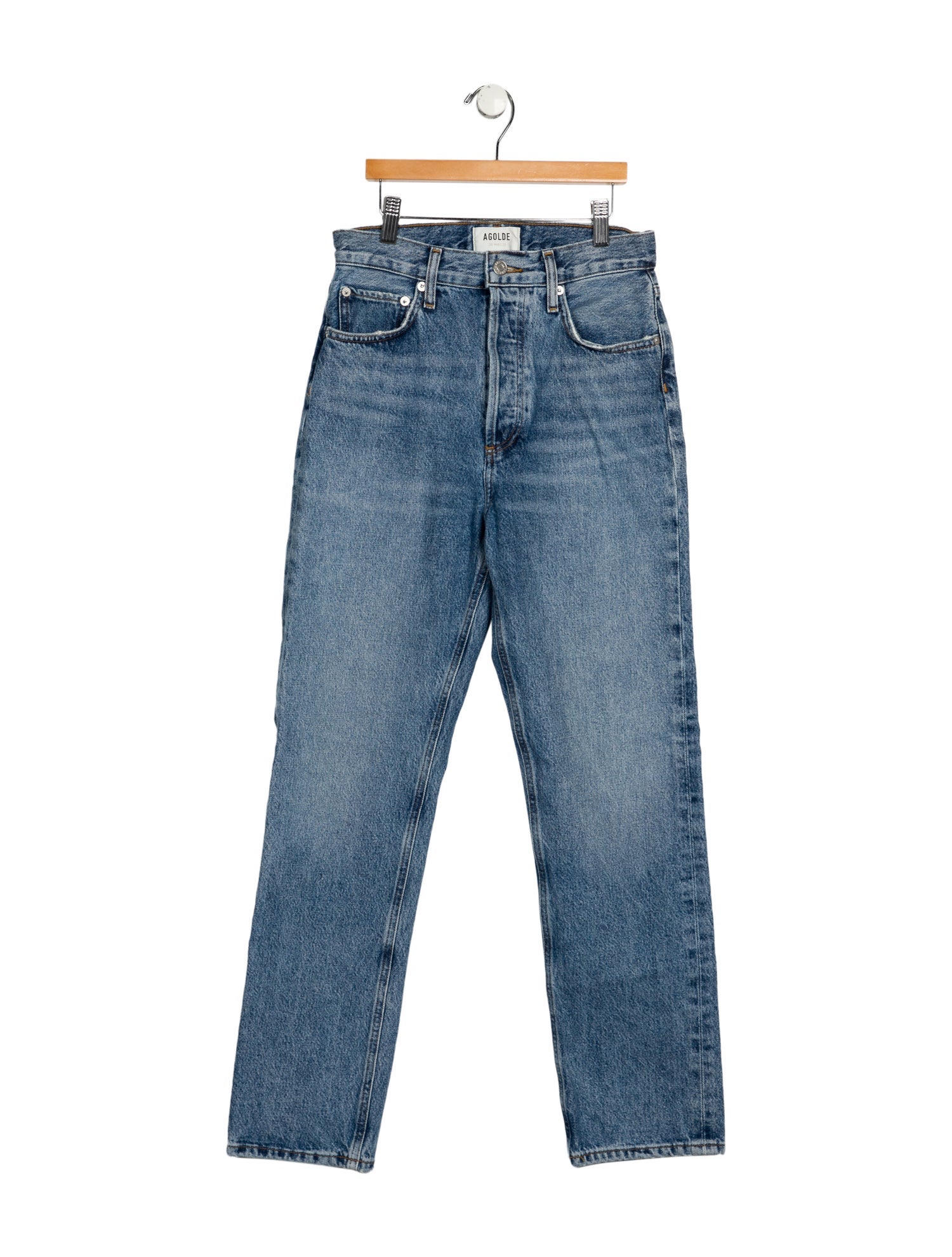 AGOLDE High-Rise Straight Leg Jeans