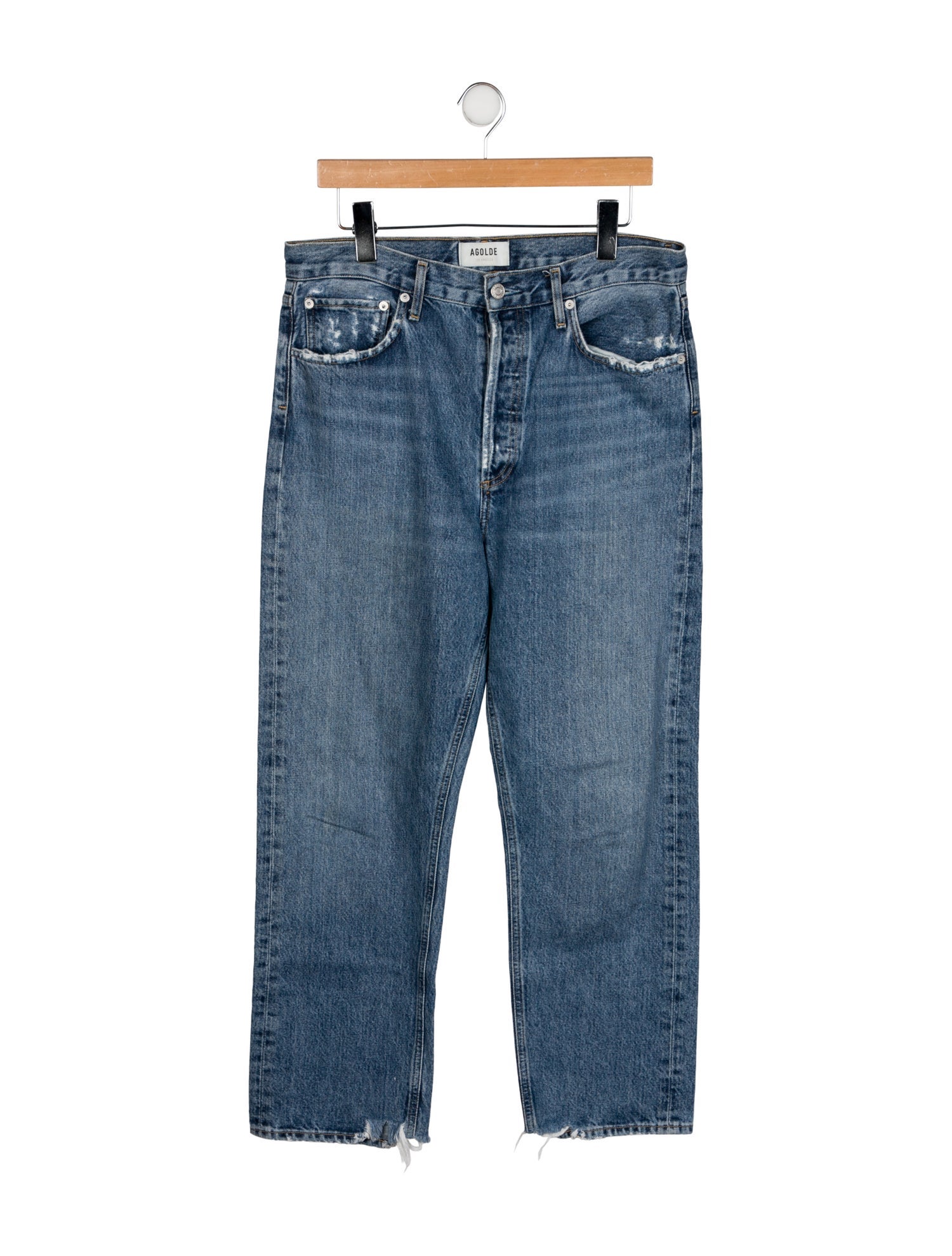 AGOLDE High-Rise Straight Leg Jeans