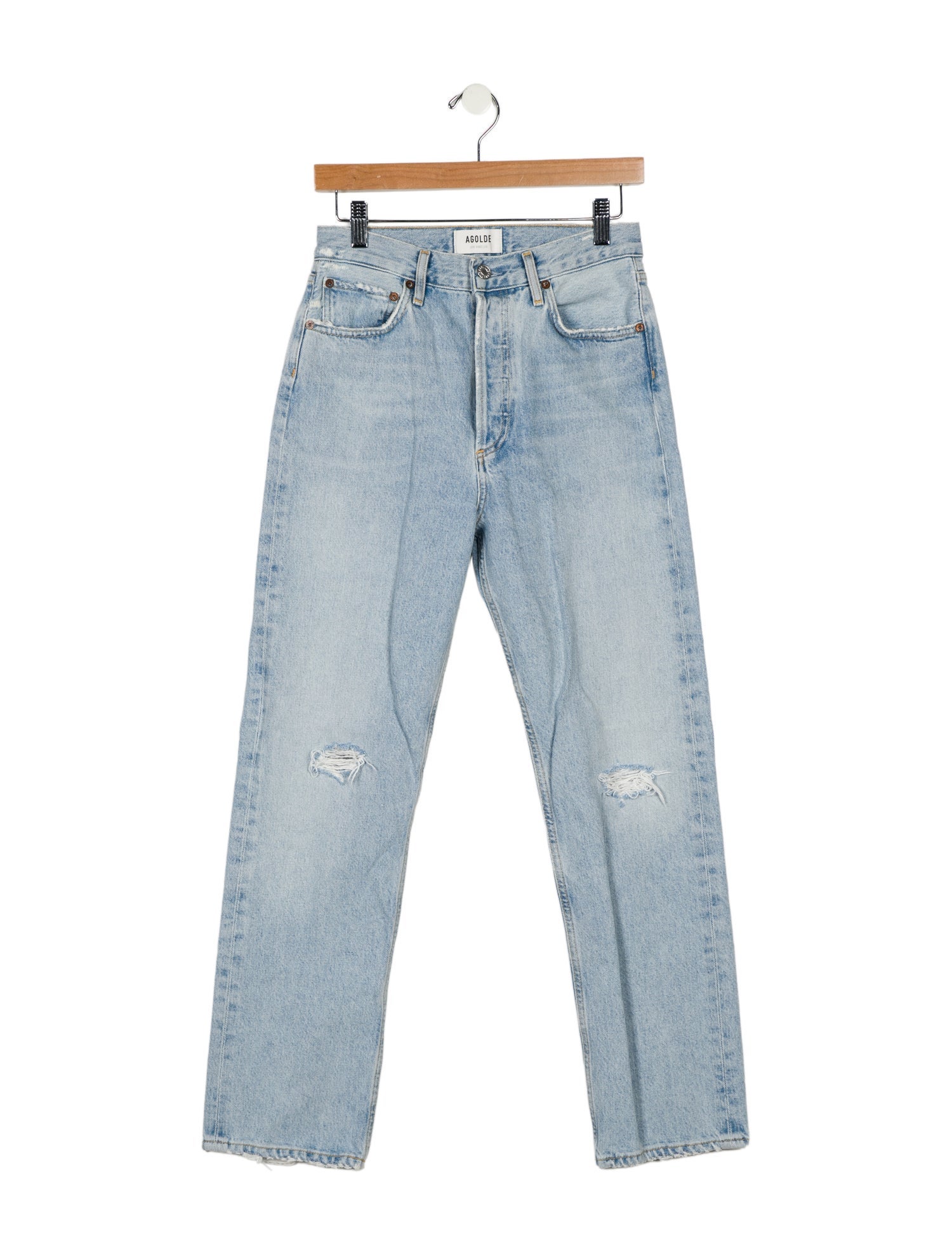 AGOLDE High-Rise Straight Leg Jeans