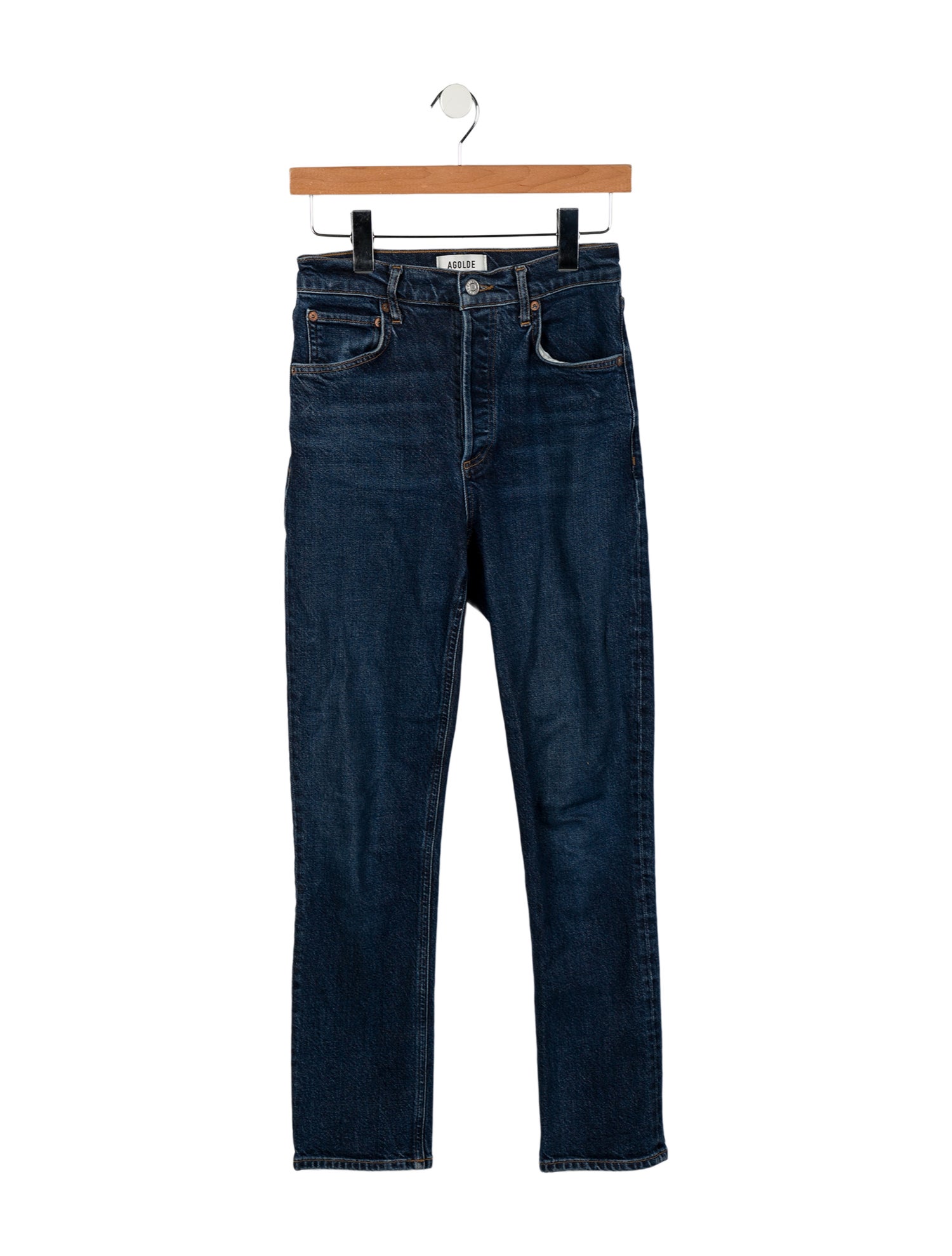 AGOLDE Mid-Rise Straight Leg Jeans