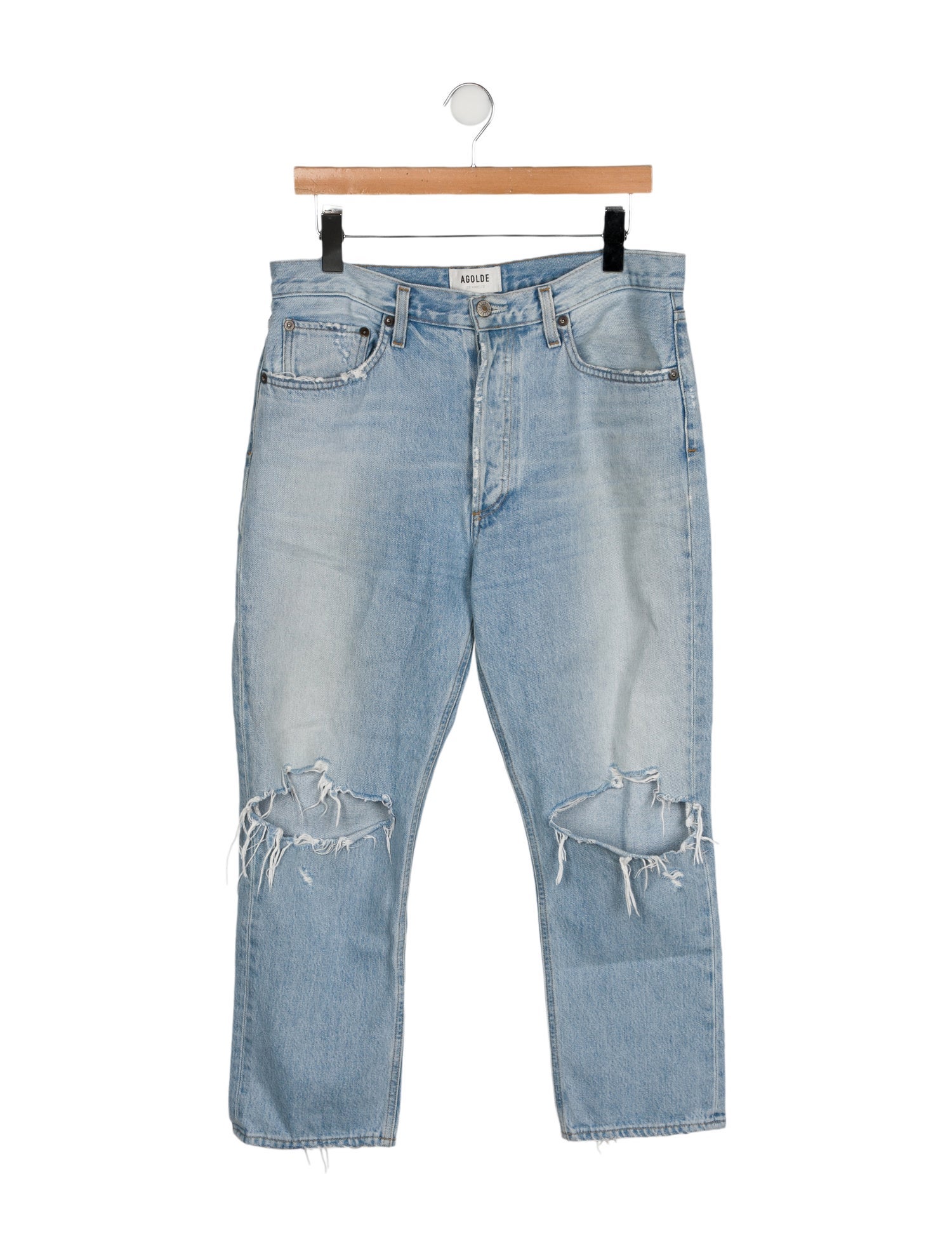 AGOLDE High-Rise Straight Leg Jeans