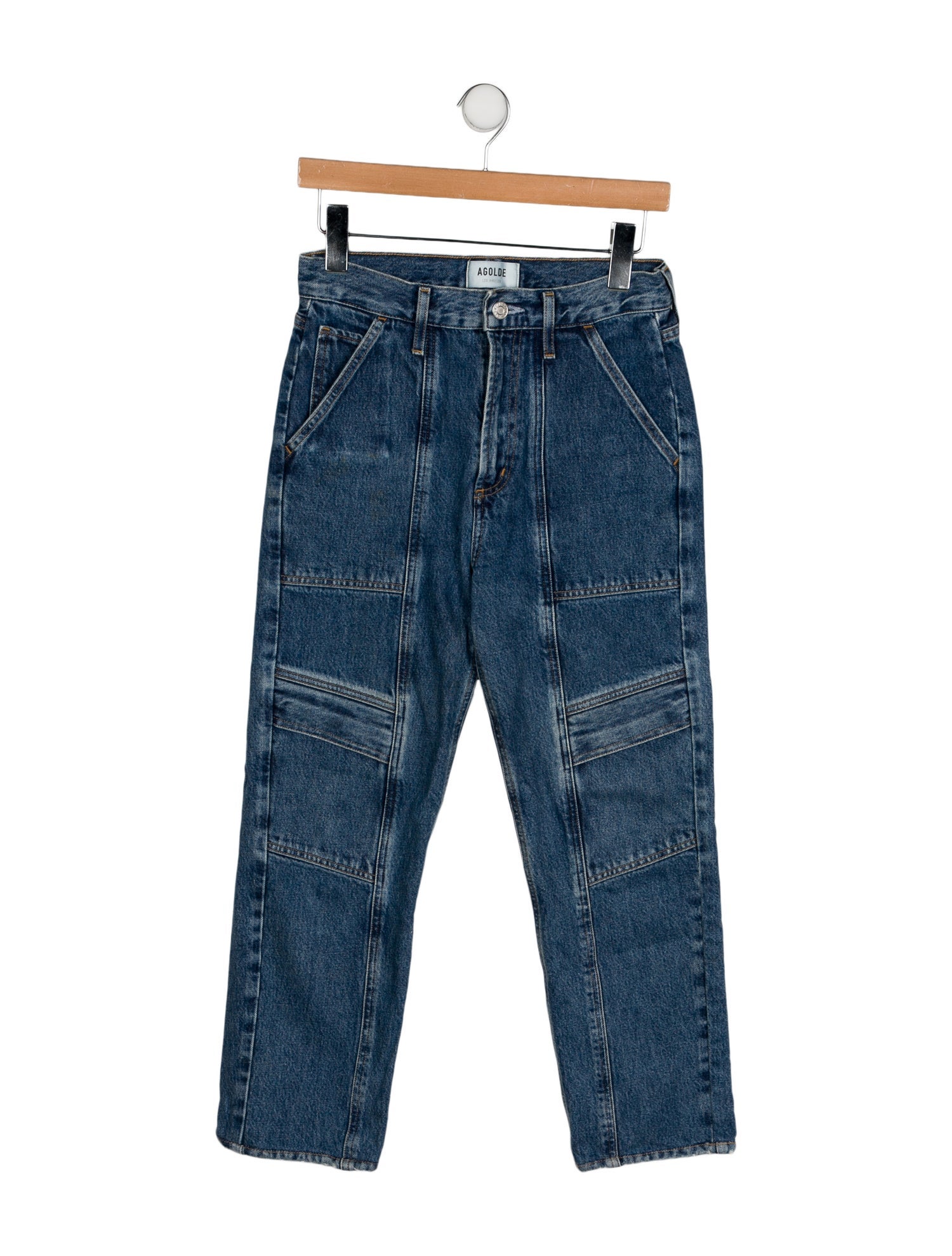 AGOLDE High-Rise Straight Leg Jeans