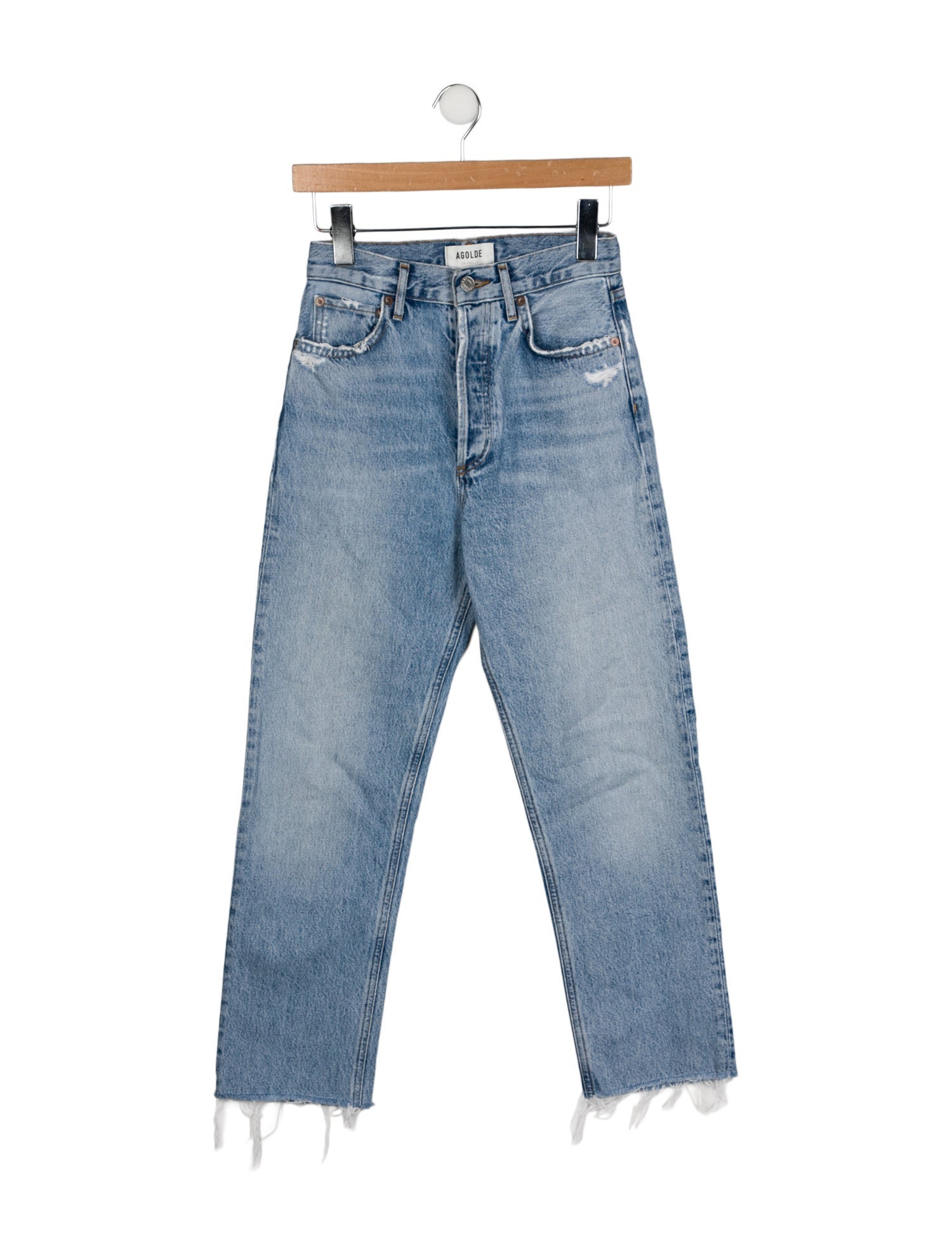 AGOLDE High-Rise Straight Leg Jeans