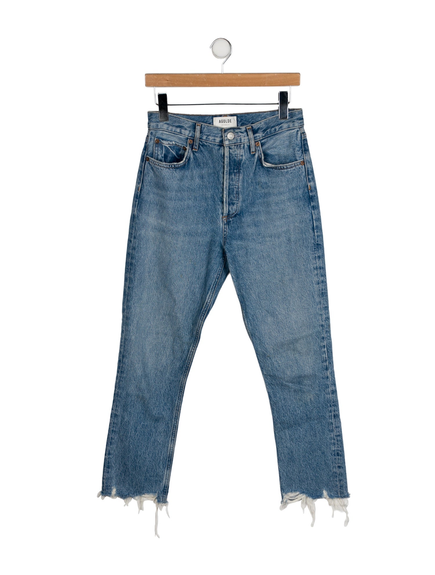 AGOLDE High-Rise Straight Leg Jeans