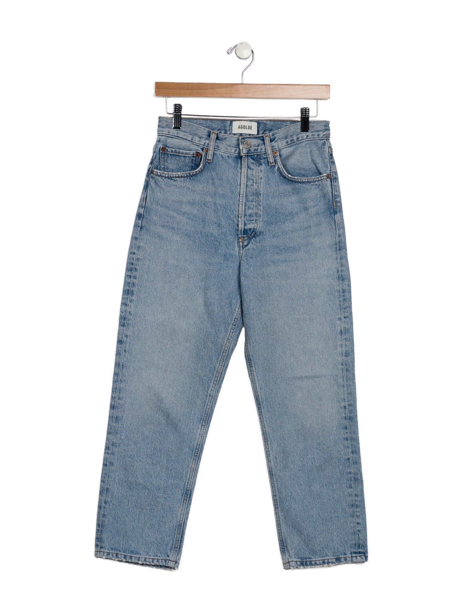 AGOLDE High-Rise Straight Leg Jeans