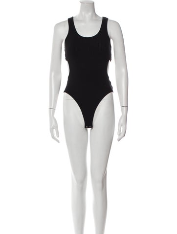 Agolde Tops Scoop Neck Sleeveless Bodysuit S