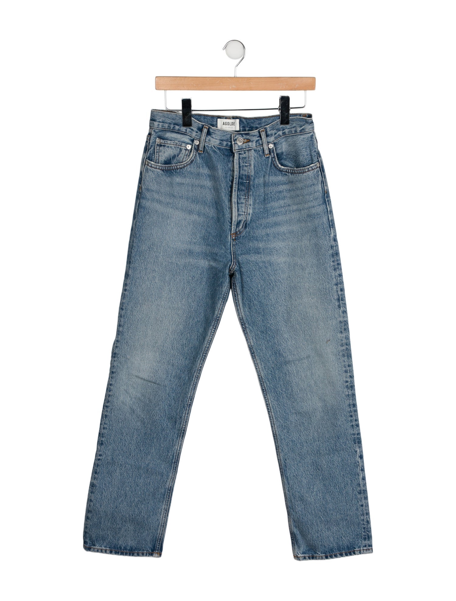 AGOLDE High-Rise Straight Leg Jeans
