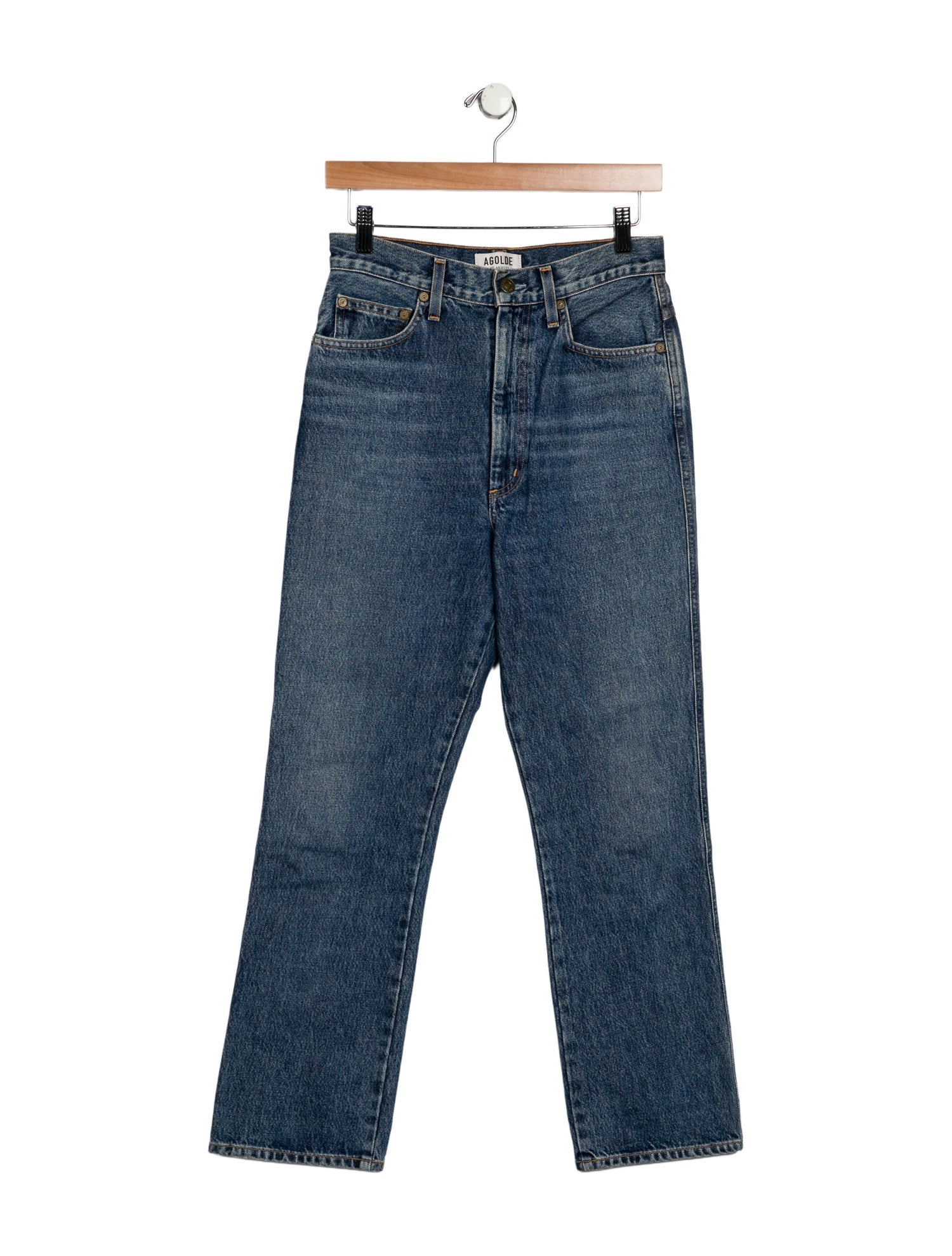 AGOLDE High-Rise Straight Leg Jeans