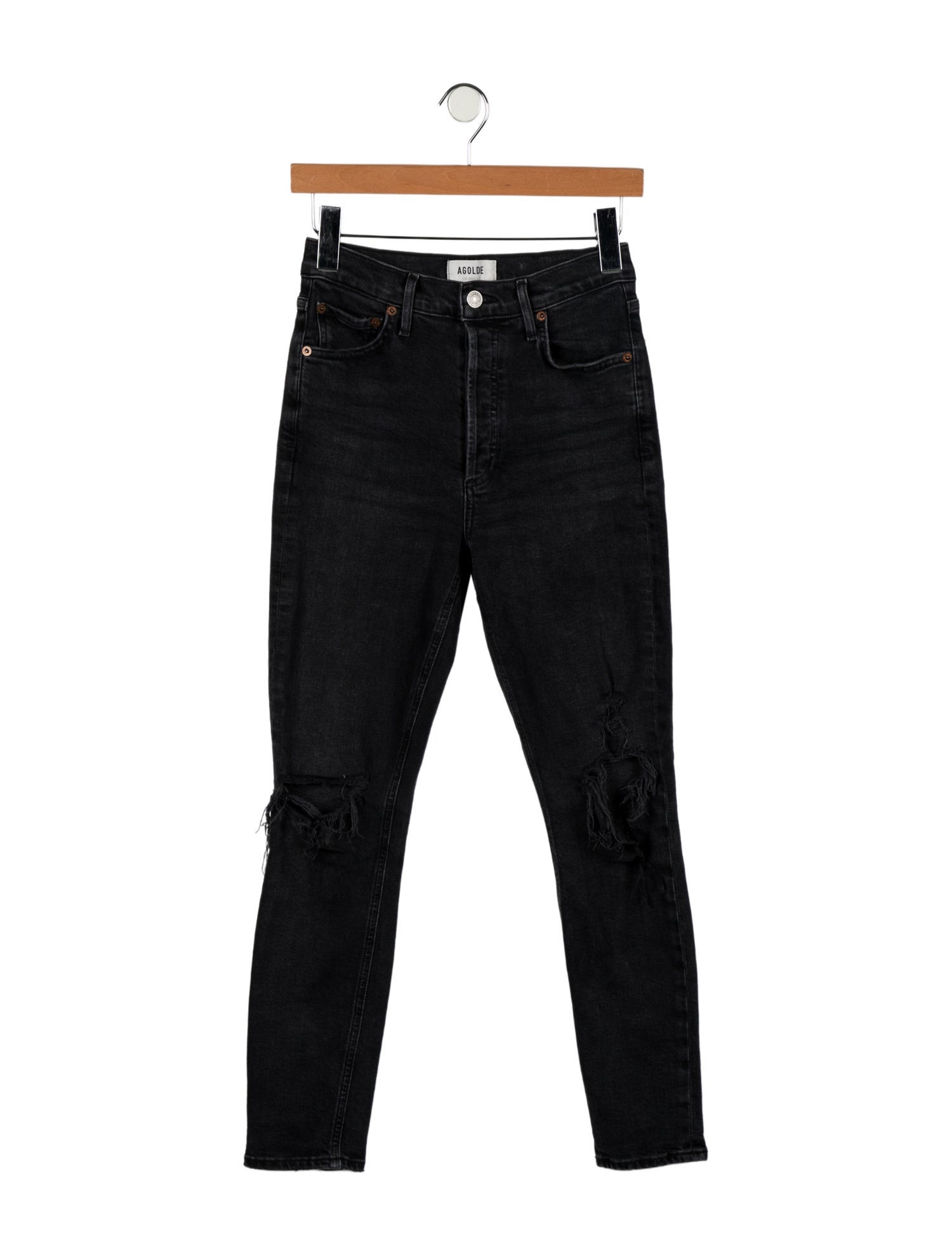 AGOLDE Mid-Rise Skinny Leg Jeans