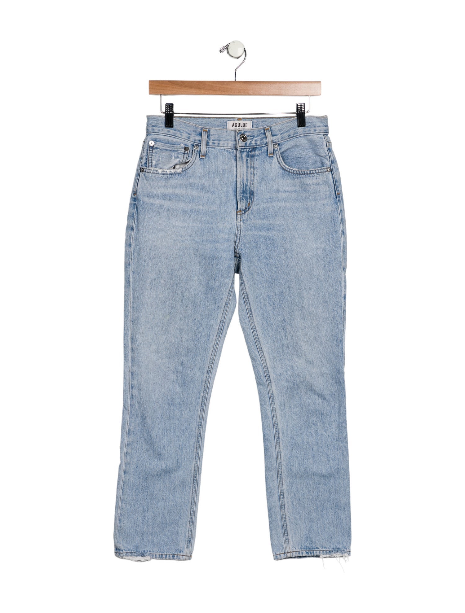 AGOLDE Mid-Rise Straight Leg Jeans